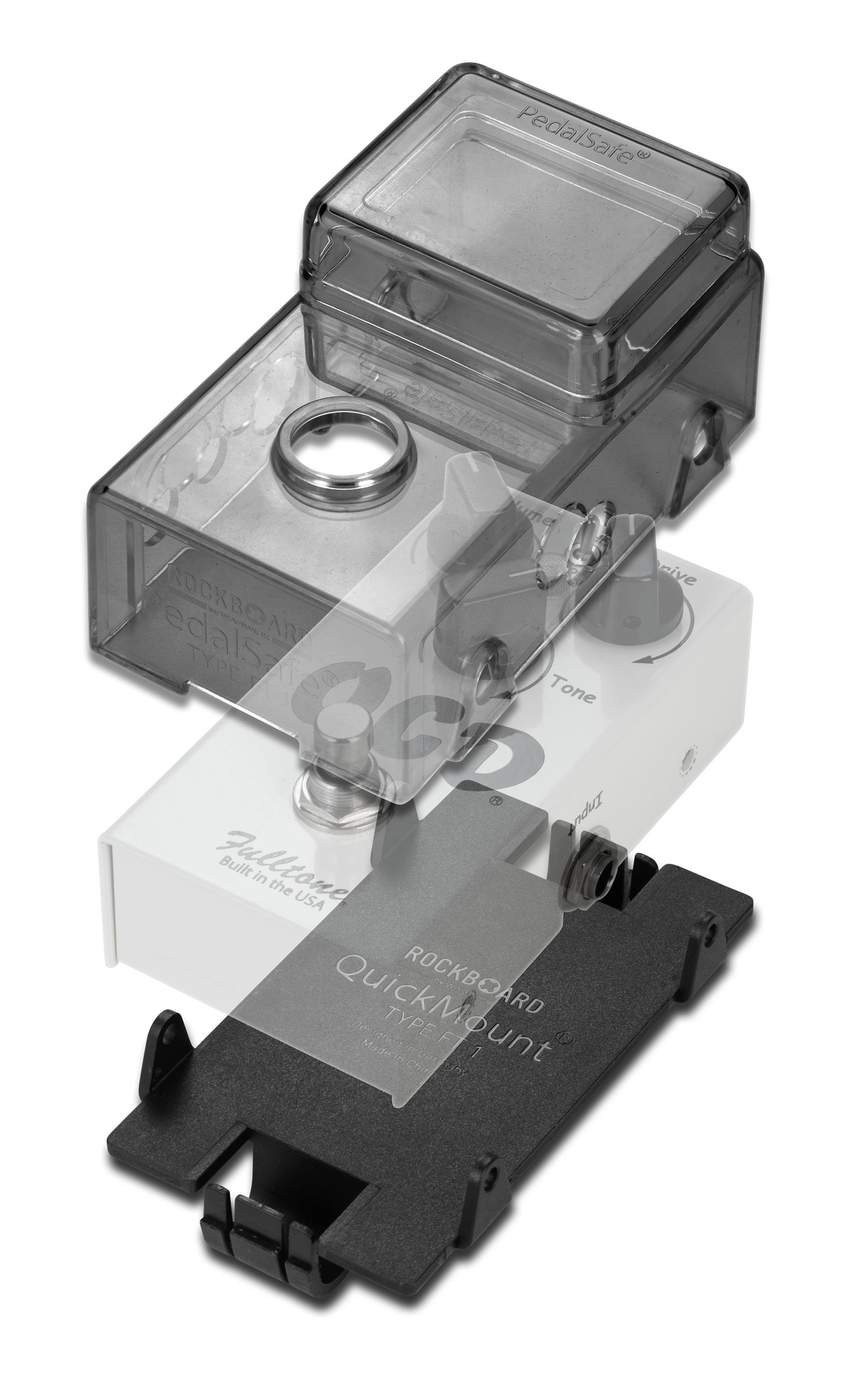 PedalSafe Type FT1 - Protective Cover and Rockboard Mounting Plate