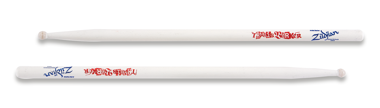 Travis Barker Artist Series Drumstick, Wood Tip, White