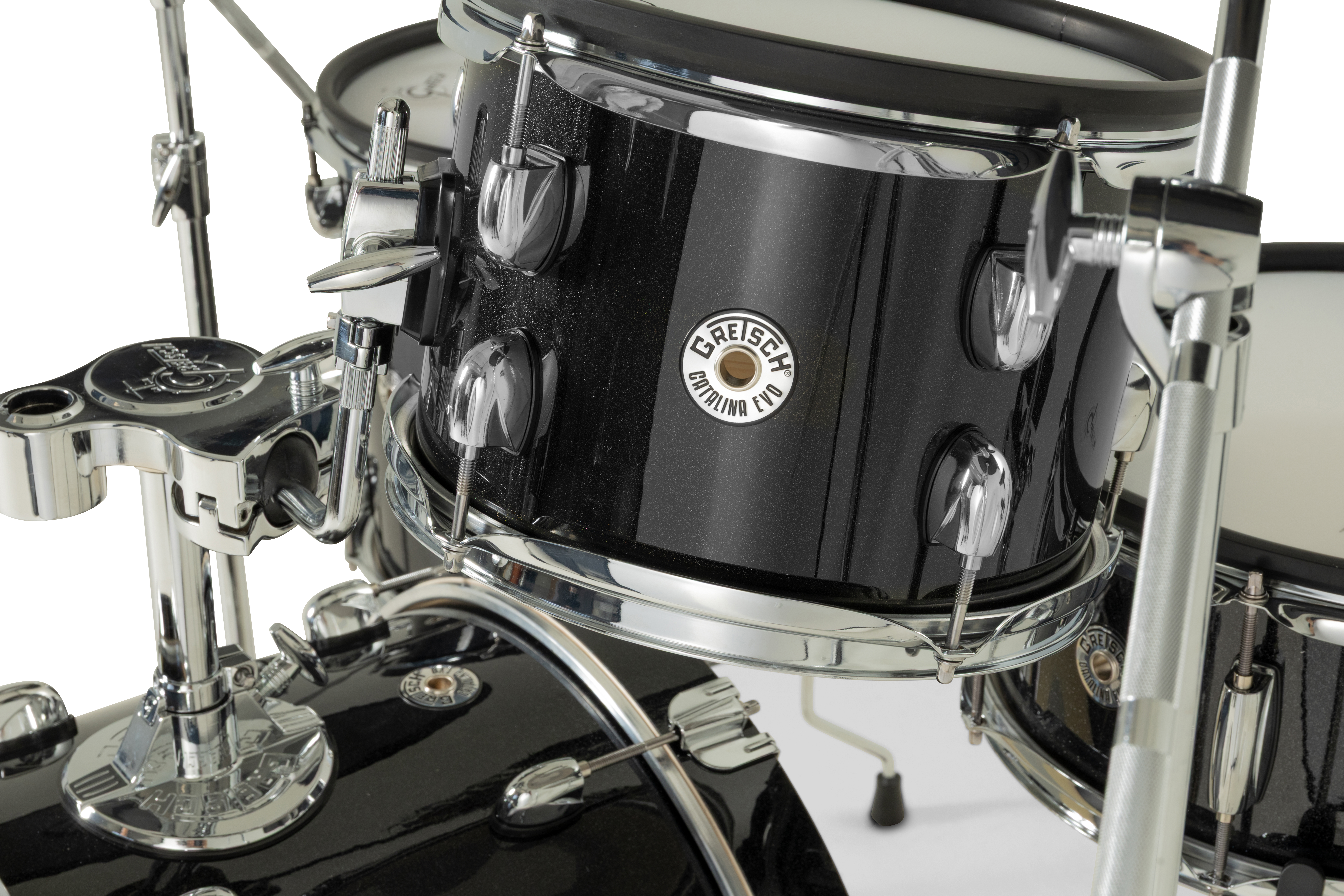 Catalina Evo 4pc Drumset Black Sparkle