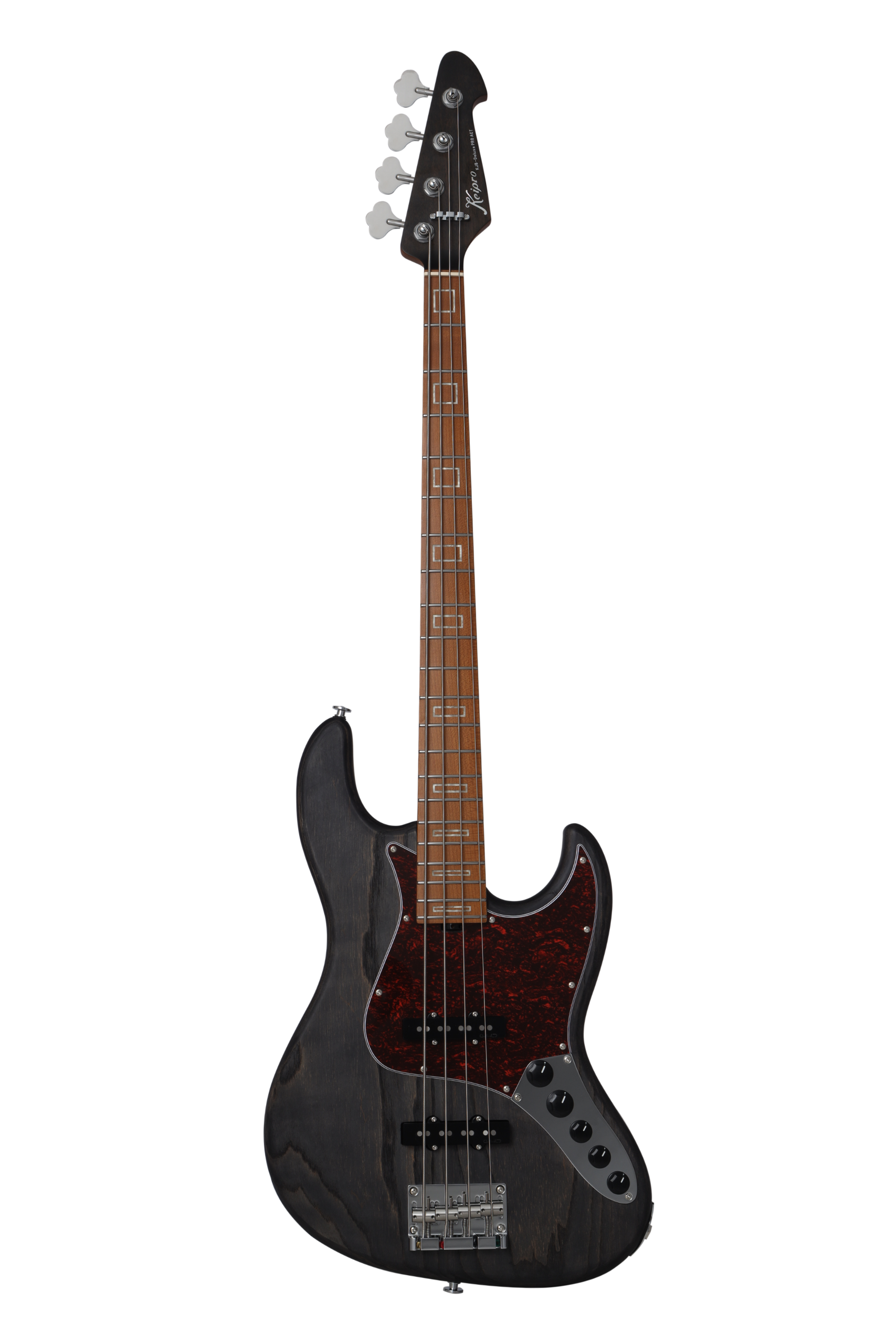 KJB-Deluxe Pro Ash Maple Act Bass  Black