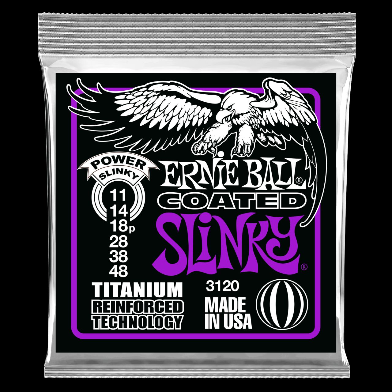 EB3120 Power Slinky Coated Titanium 011-048