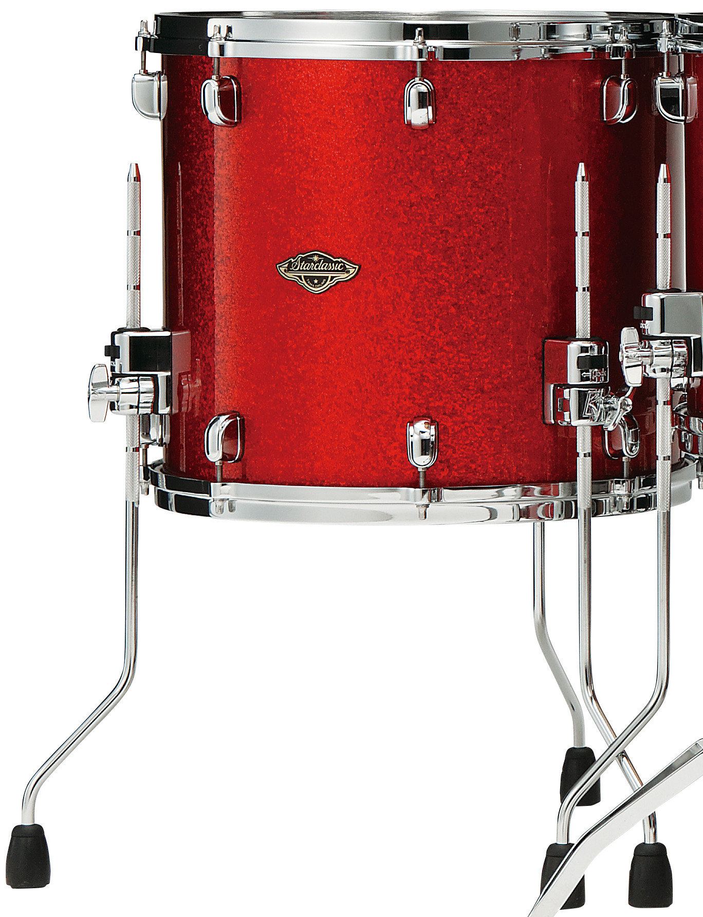 Starclassic Walnut/Birch Floor Tom 14 x12  Garnet Red Sparkle