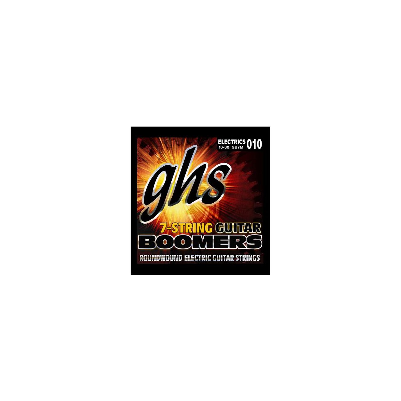 Boomers - GB7M - Electric Guitar String Set, 7-String, Medium, .010-.060