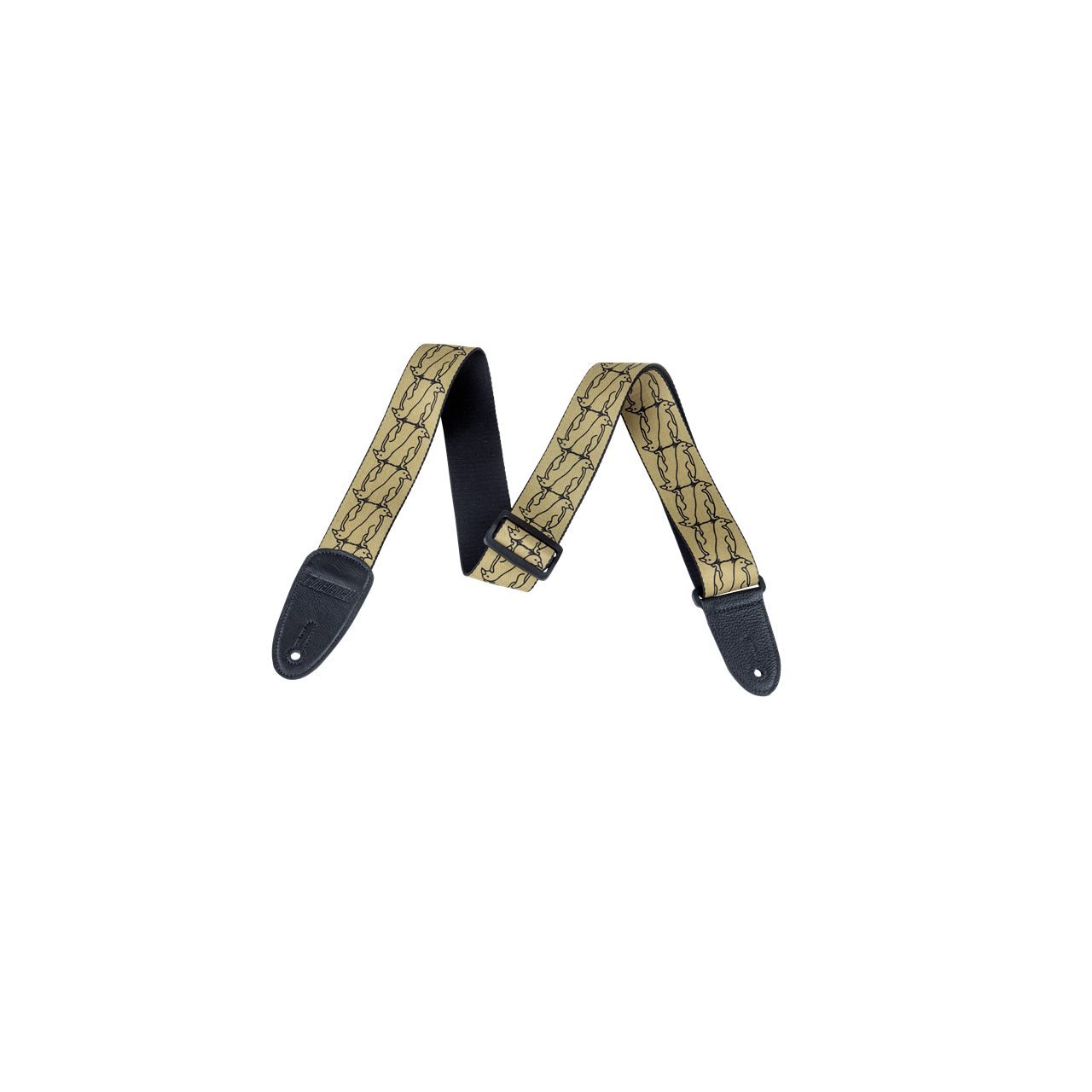 Alternating Gold Penguins Strap, Black 
