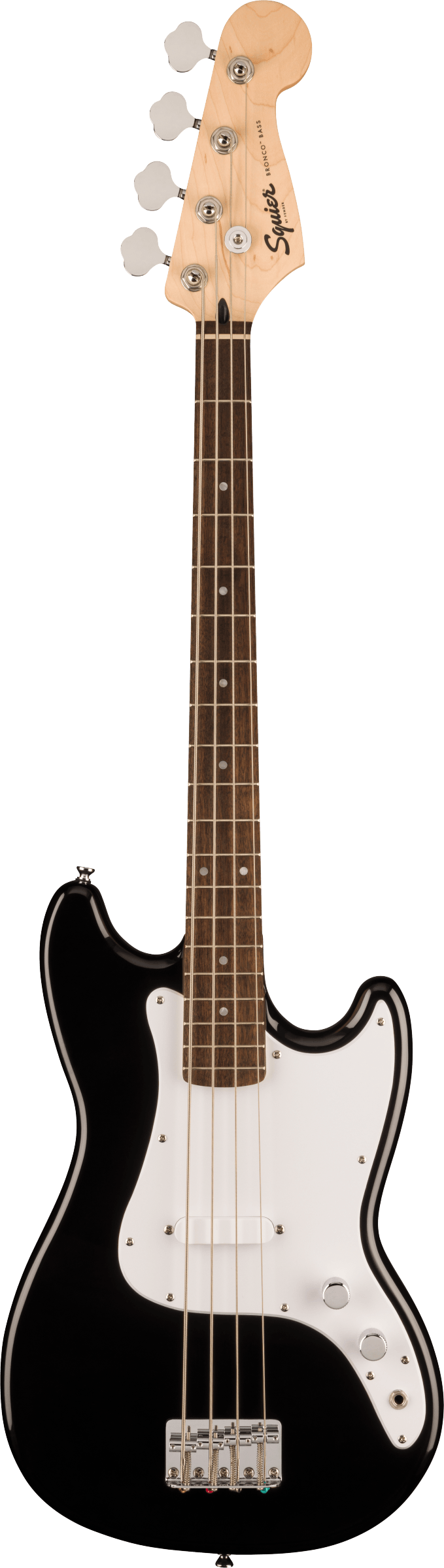 Sonic™ Bronco™ Bass, Laurel Fingerboard, White Pickguard, Black