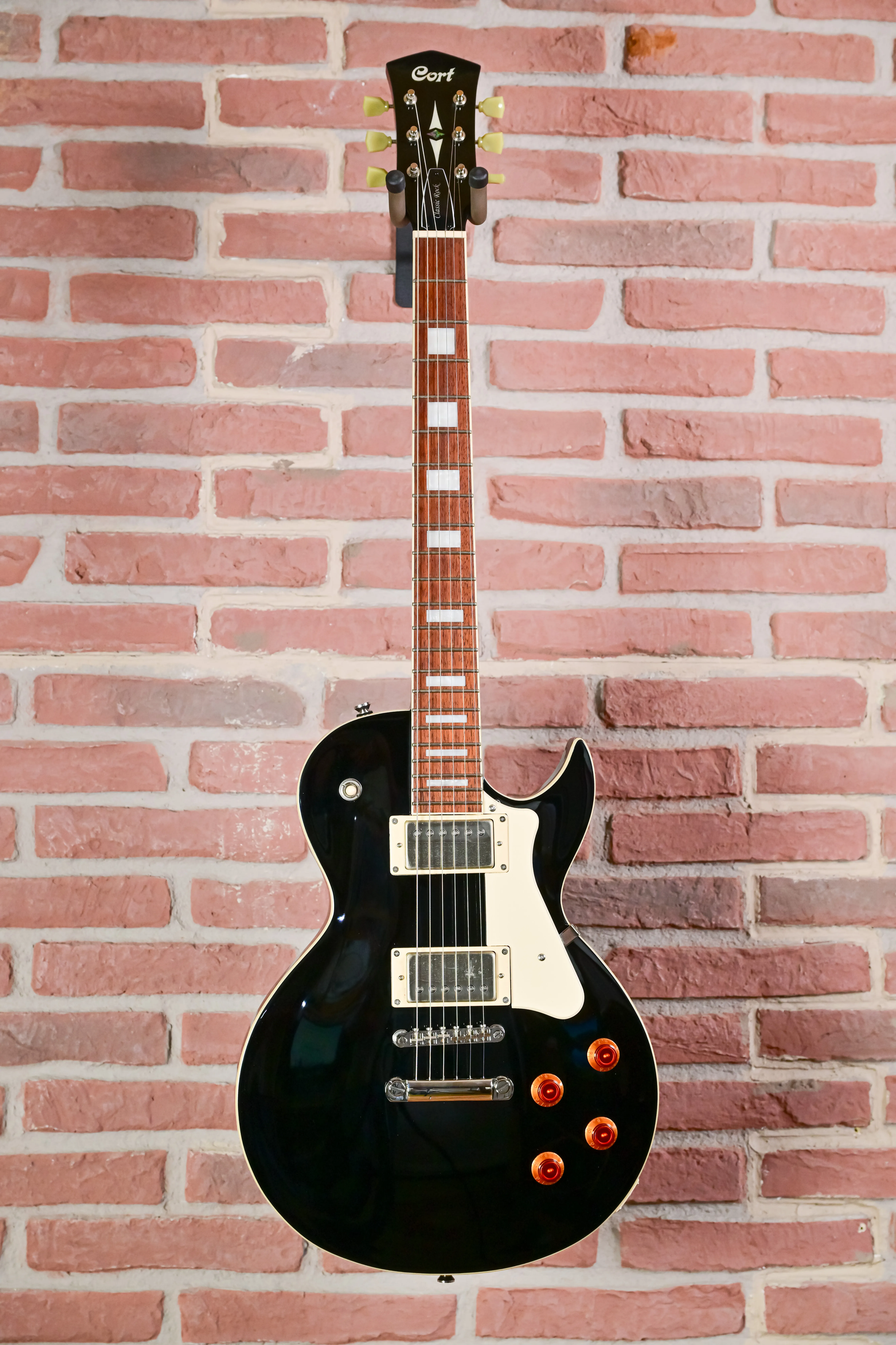 CR200 Single-Cut E-Gitarre Schwarz