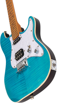 Pathfinder Ocean Blue Baritone Electric Ukulele