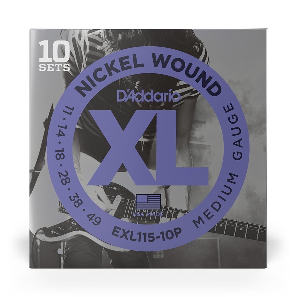 EXL-115-10P 011"-049" - Jazz/Blues/Rock 10'er Pack