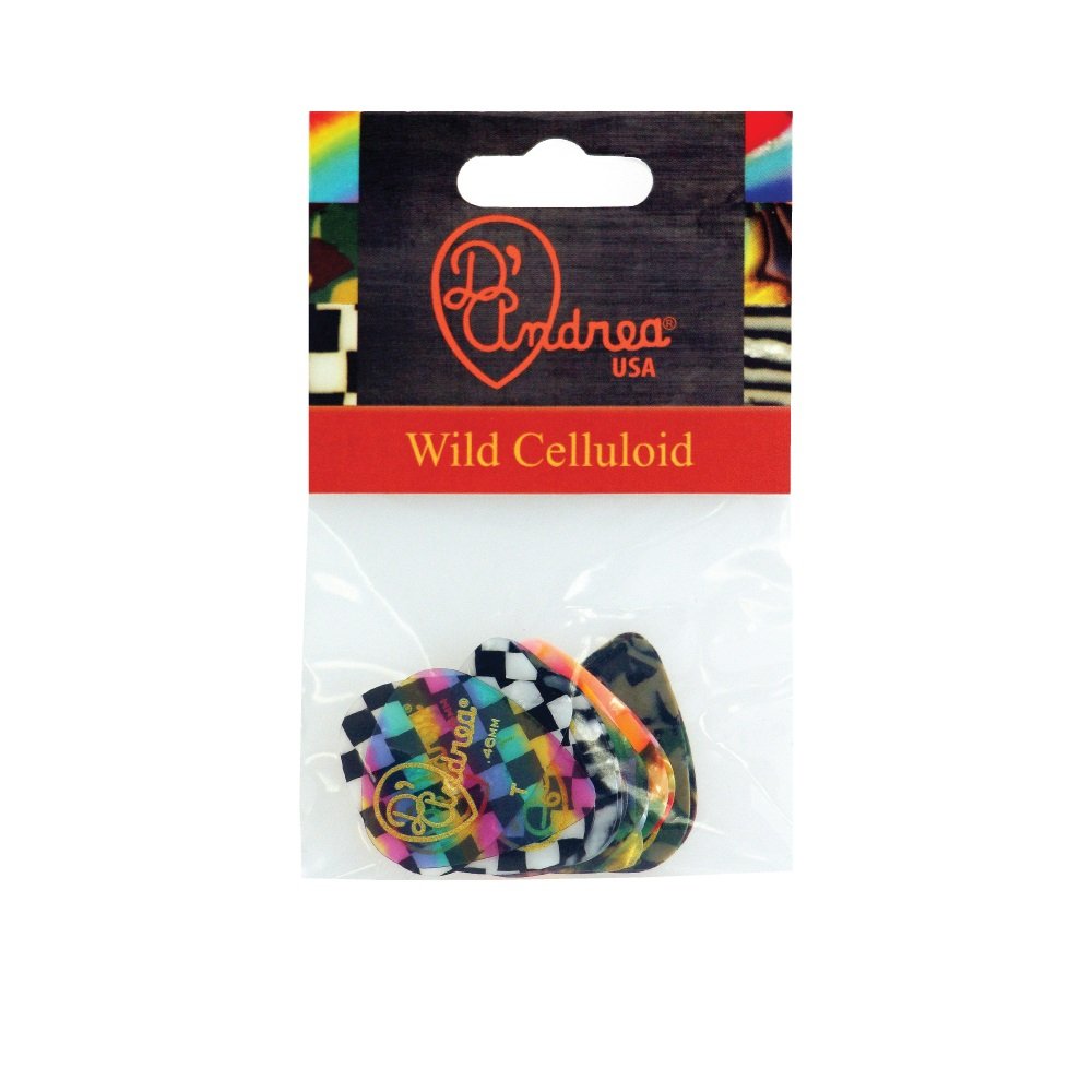 Wild Celluloid Picks - 351 Shape (TWC351 .46TH), 12 pcs Assorted Pick Pack, 0.46 mm
