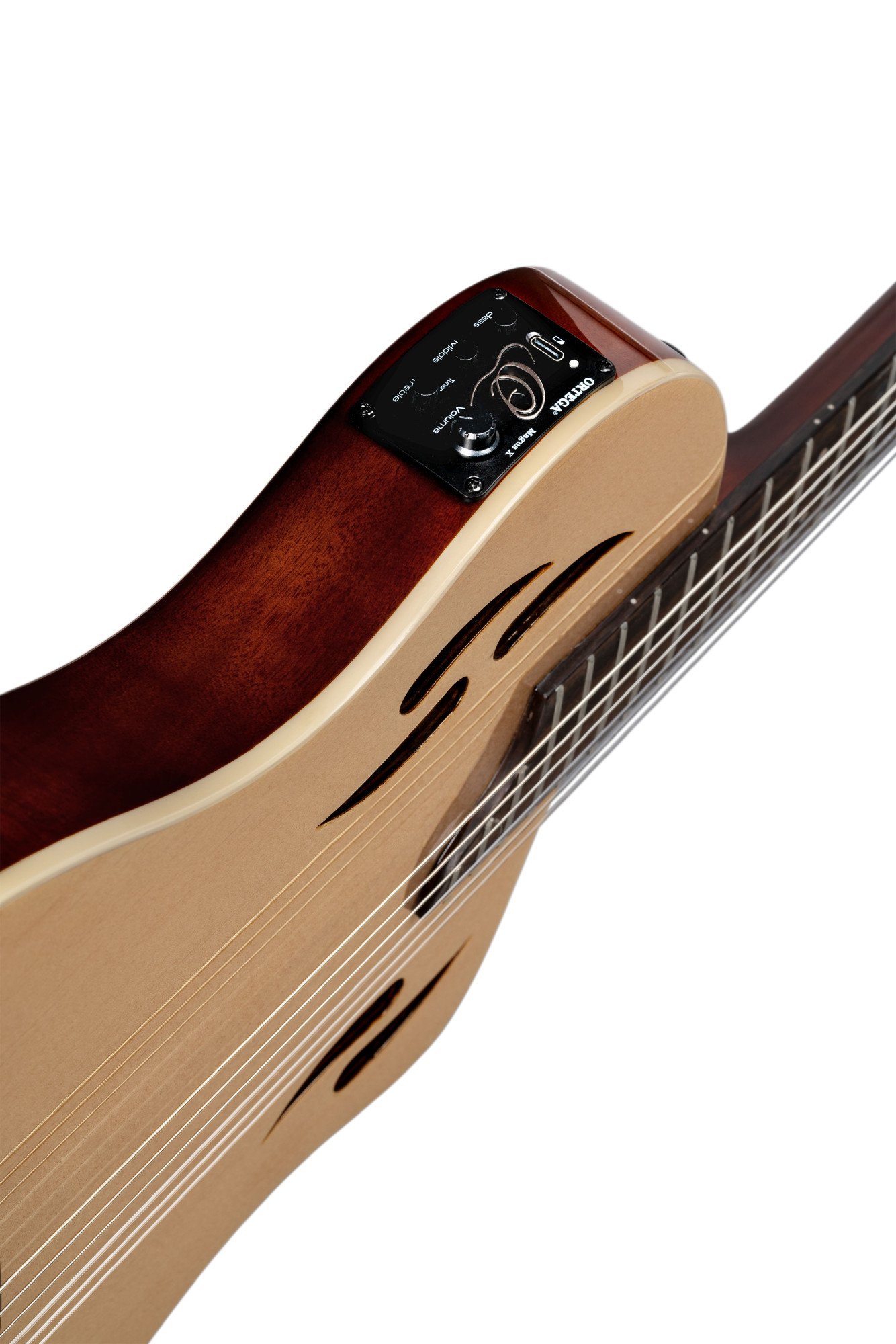 TourPlayer DeLuxe Nylon String Gitarre 6 String - Fichte Natur + Bag
