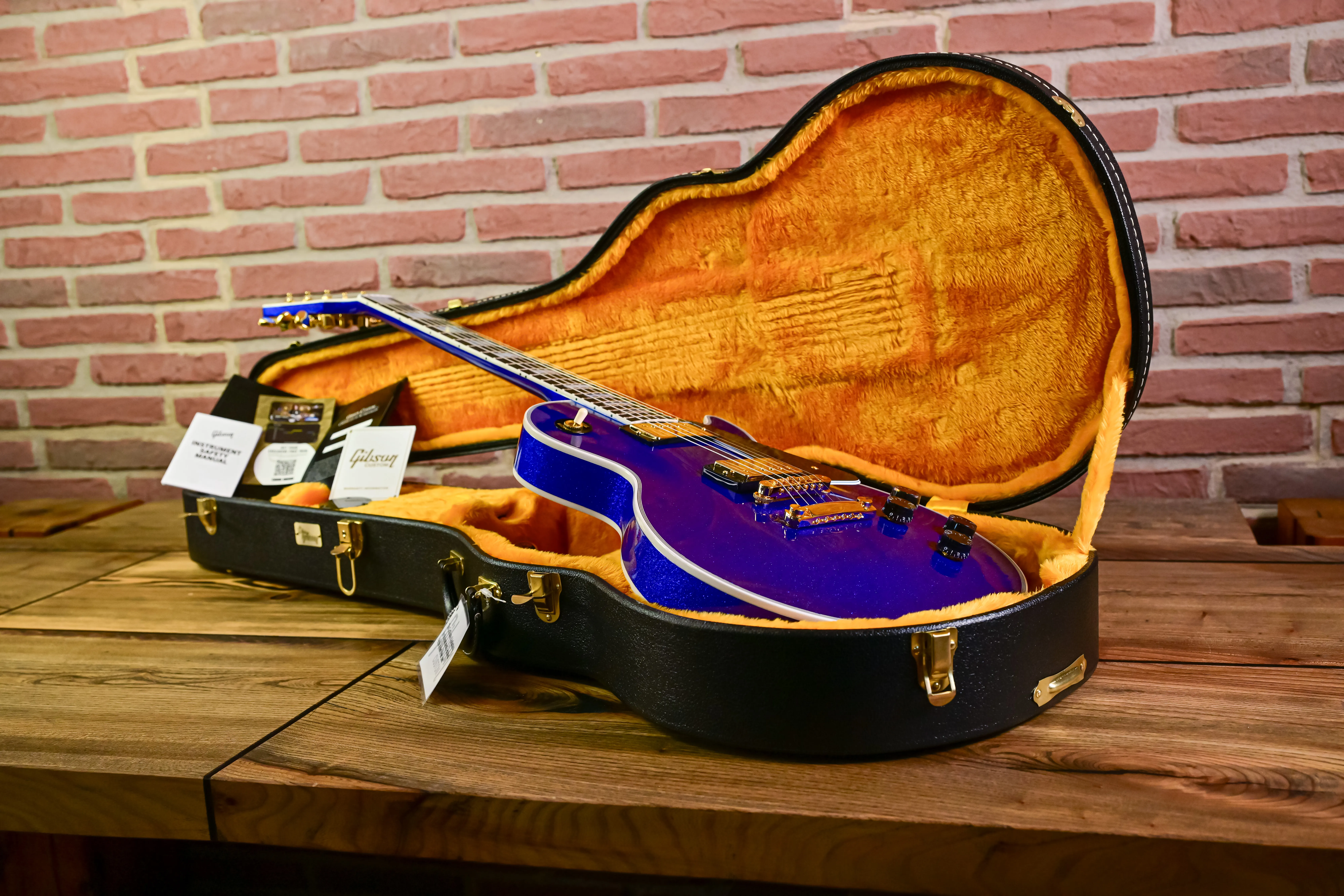 Les Paul Custom M2M Dark Blue Sparkle (B-Stock) High-End Guitar