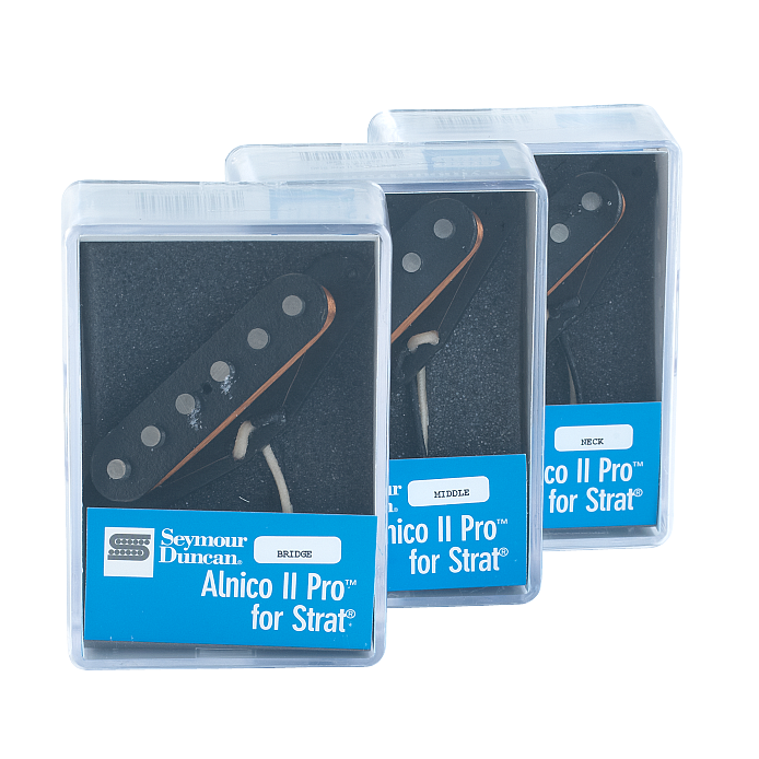 APS-1 - Alnico II Pro, Staggered Strat Pickup Set - without Covers