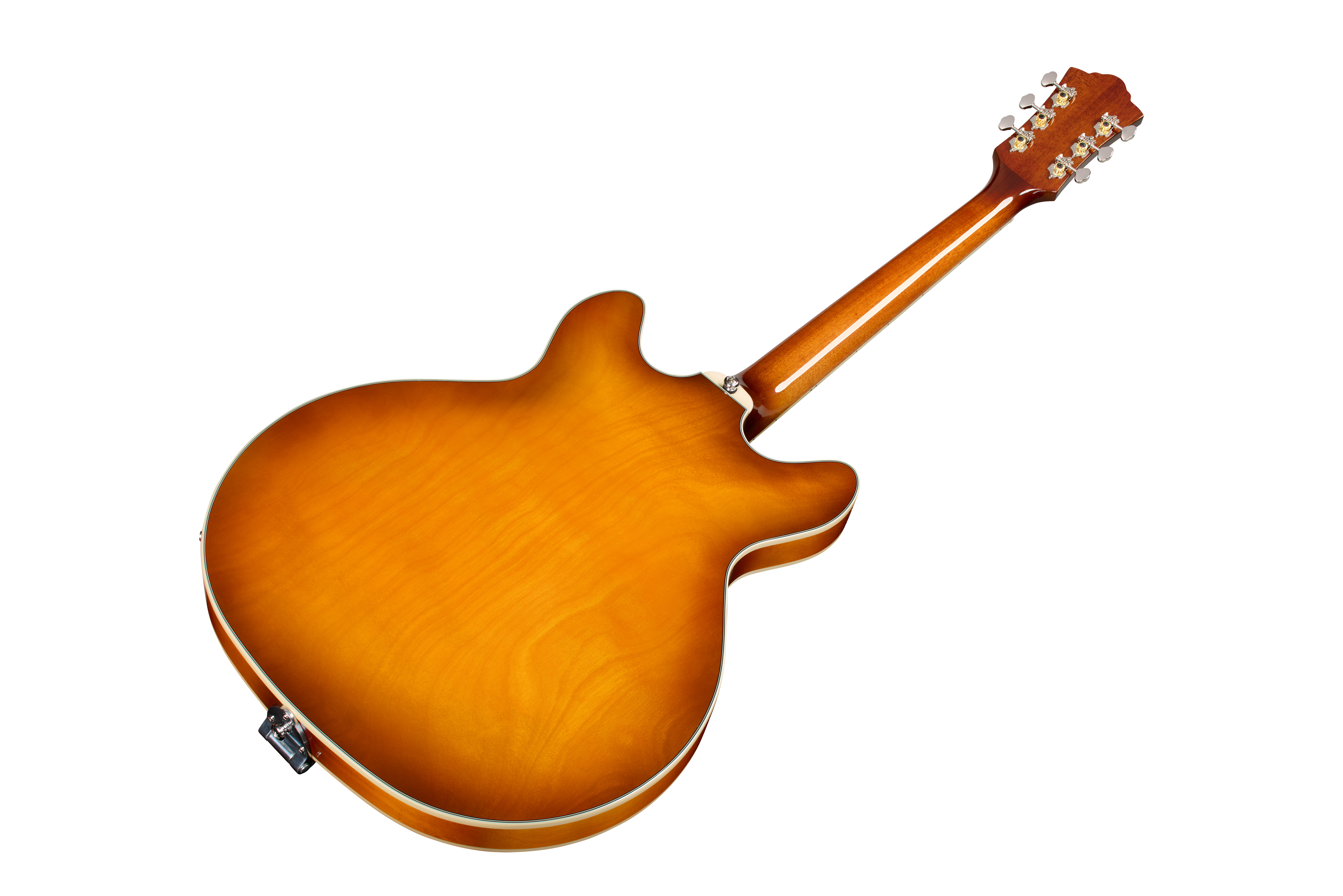 E-Gitarre, Semiakustik, Hohlkorpus, Sunburst, Sechsaitig