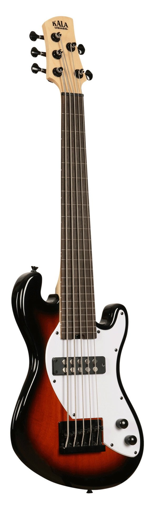 U-Bass Solid Body 5-String, Tobacco Burst, Fretless, with Bag