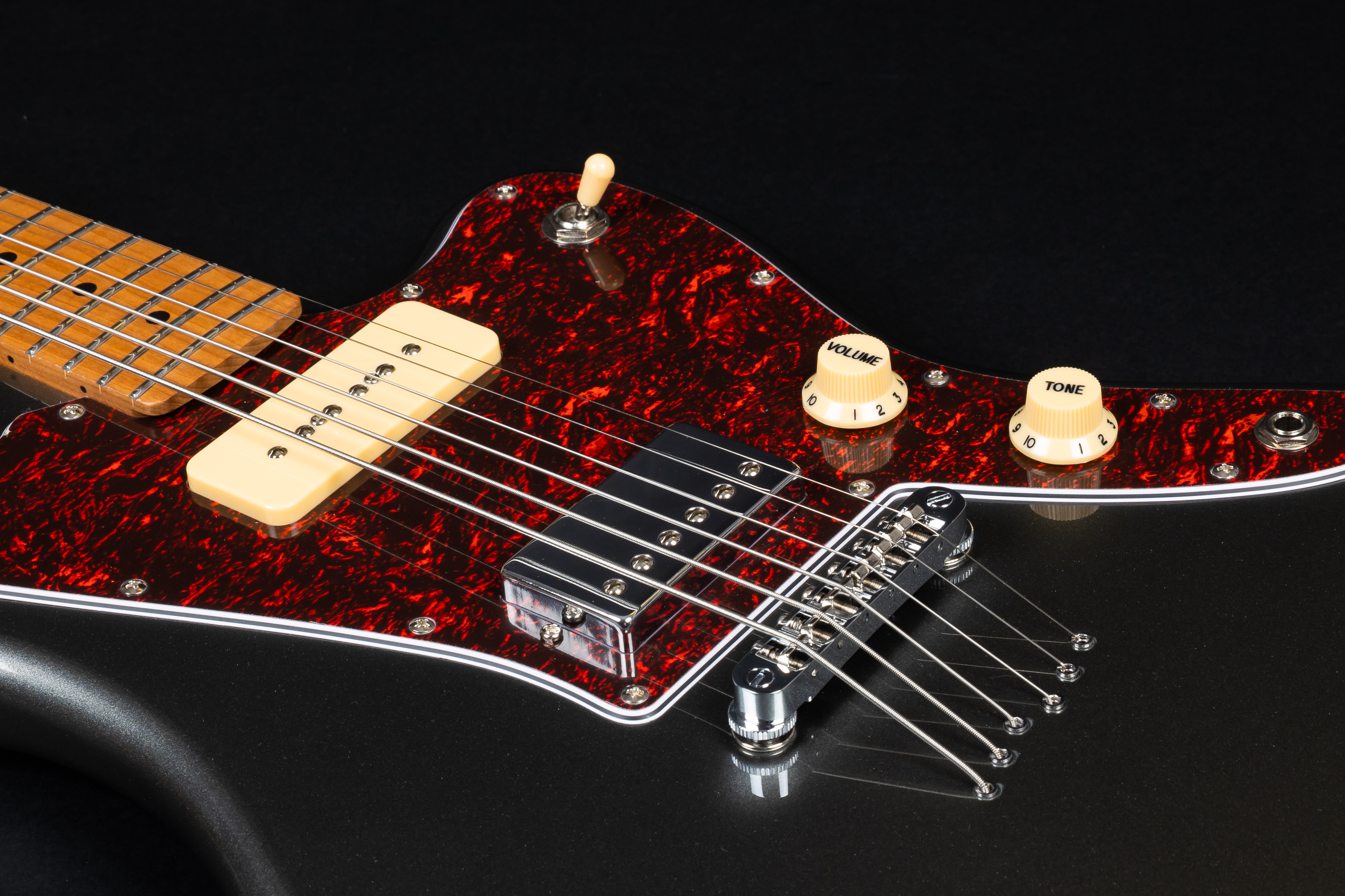 JJ-350 Baritone Charcoal E-Gitarre