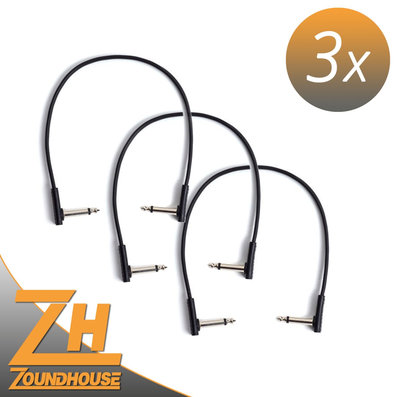 3 x Flat Patch Cable 30 cm - Patchkabel