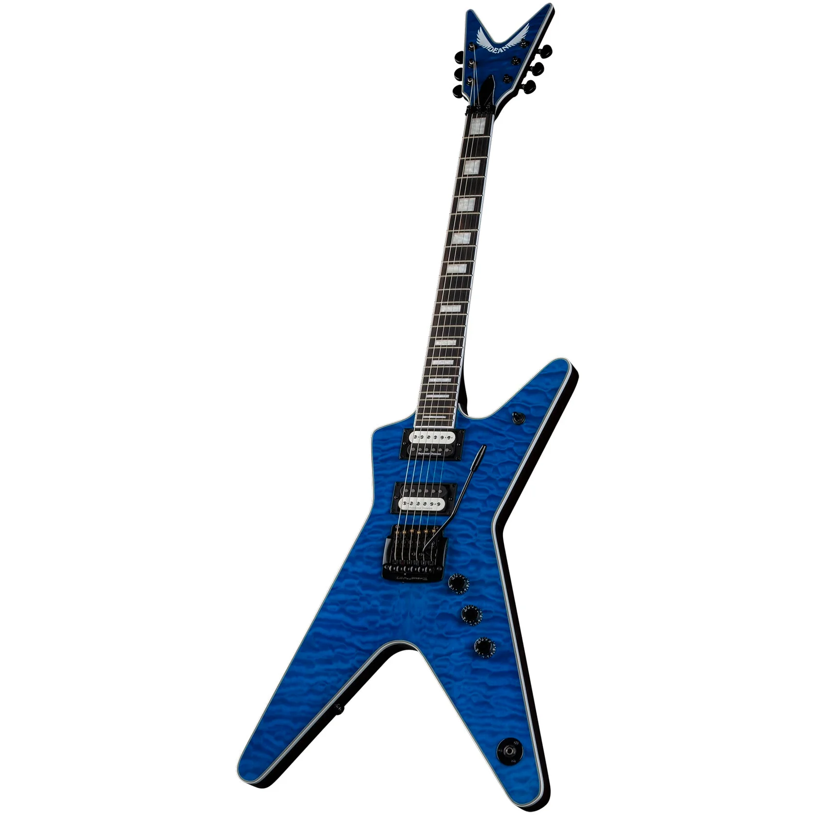 ML Select 24 Kahler Quilt Top Trans Blue E-Gitarre