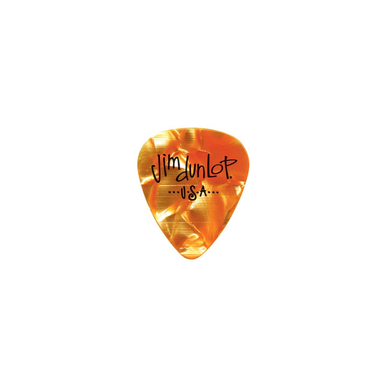 Genuine Celluloid Classic picks 12 Stück Orange Perloid Thin