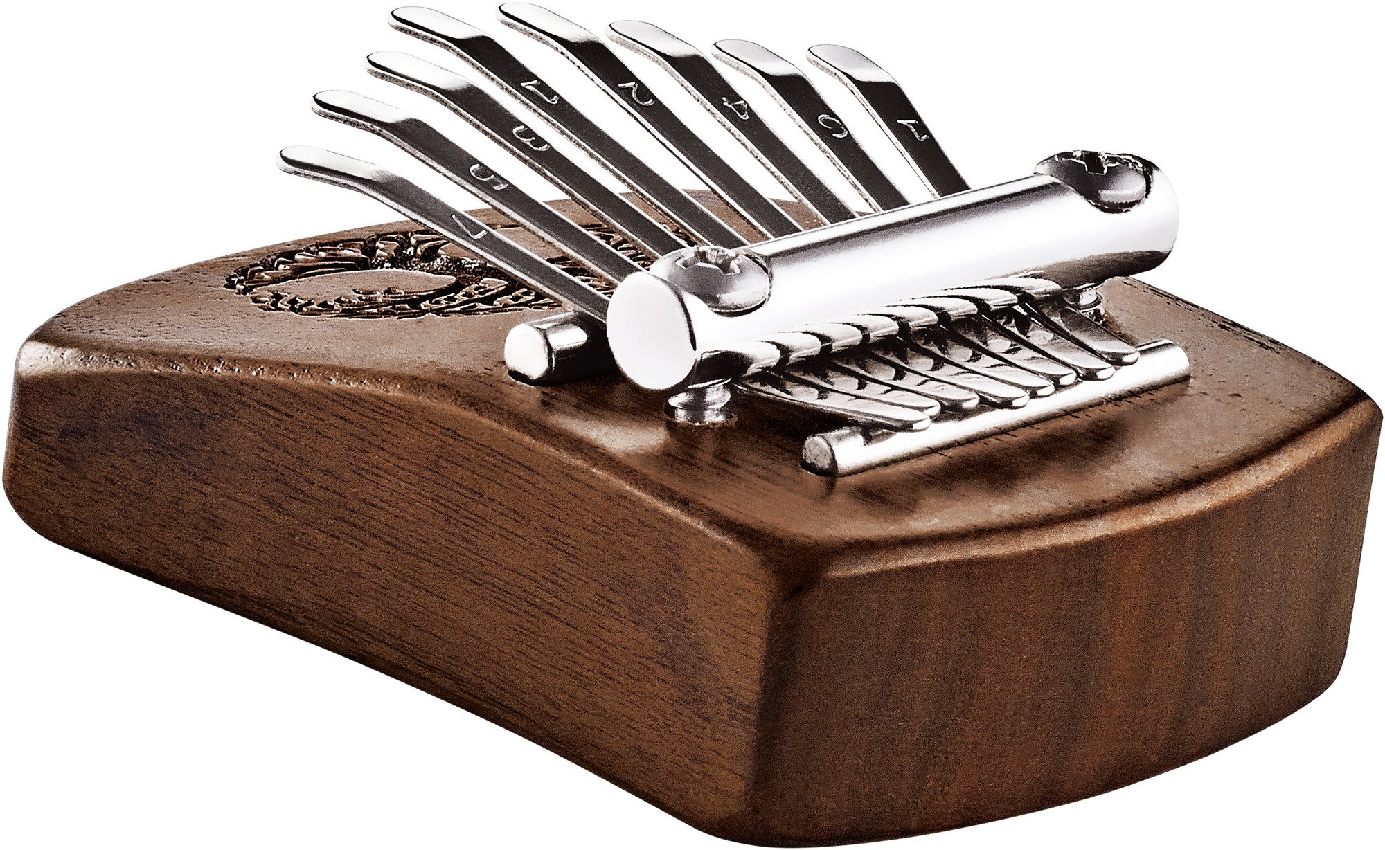 8 Notes Tree of Life solid Kalimba, Walnut