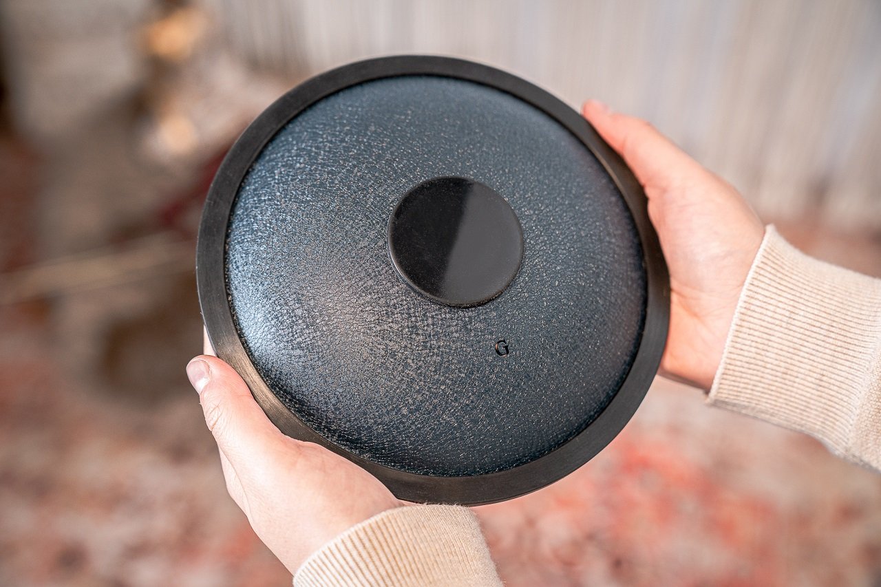 Small Steel Tongue Drum G Moll, 8 Töne - marineblau