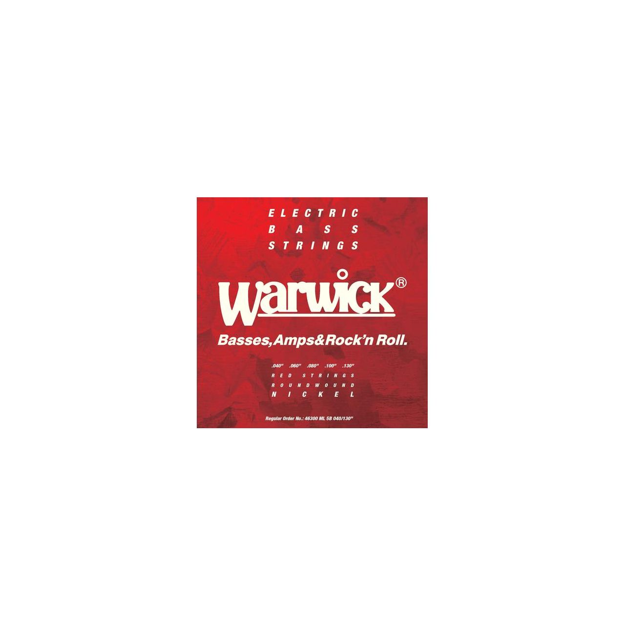Red Strings Bass String Set, Nickel-Plated Steel - 5-String, Low B, Medium Light, .040-.130