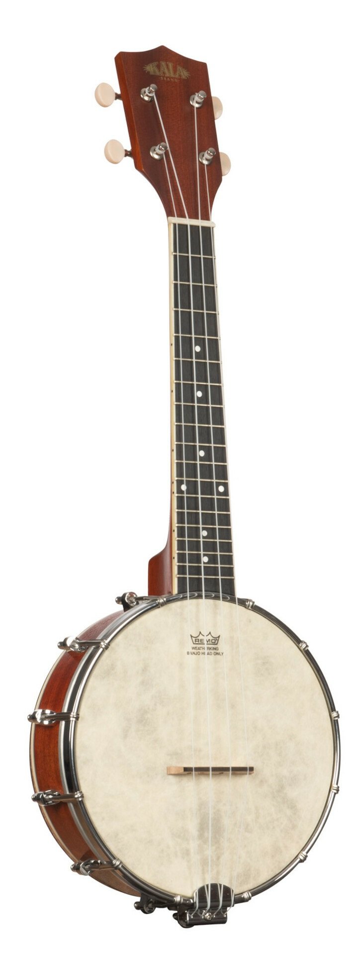 KA-BNJ-MHG-C - Natural Mahogany Banjo Concert Ukulele, with Bag