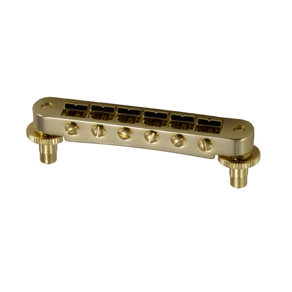 520G Tune-O-Matic Guitar Bridge (Notched) - Gold