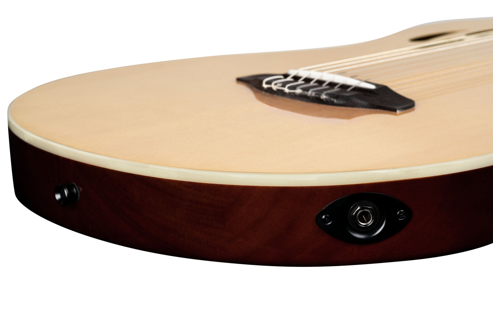 TourPlayer DeLuxe Nylon String Gitarre 6 String - Fichte Natur + Bag