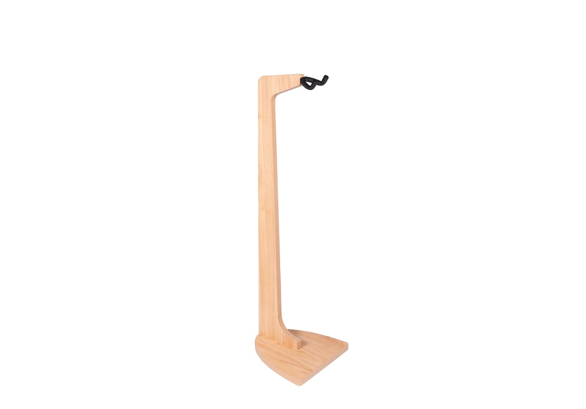 Gitarrenständer, Holz, Naturfarben, Schwarzer Haken