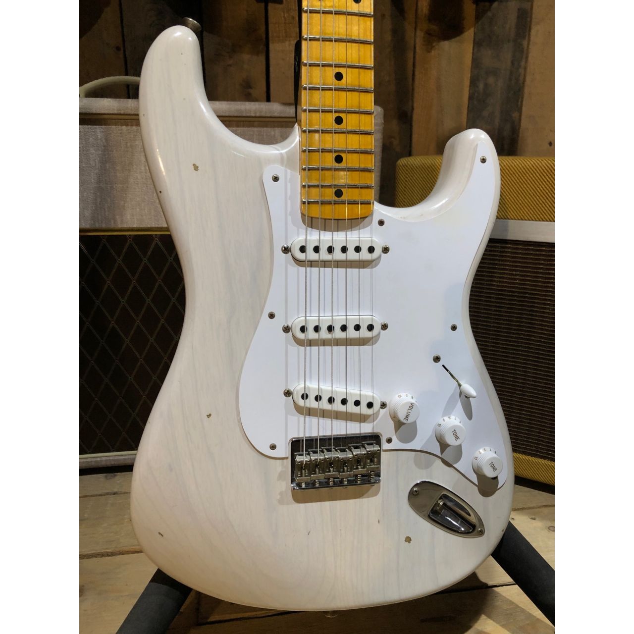 Custom Shop '55 Stratocaster Journeyman, Maple, White Blonde