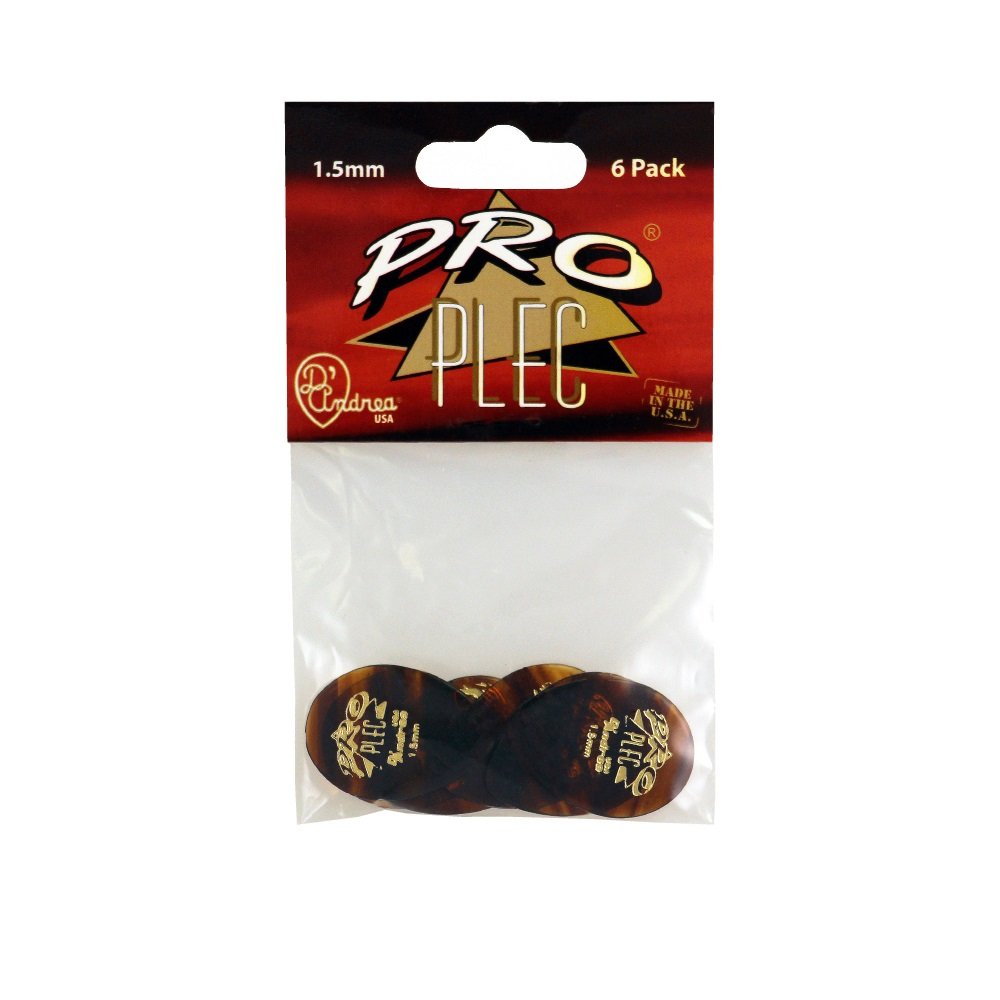 Pro Plec Picks - 354 Shape (PRO-6354), 6 pcs Pick Pack, 1.50 mm, Shell