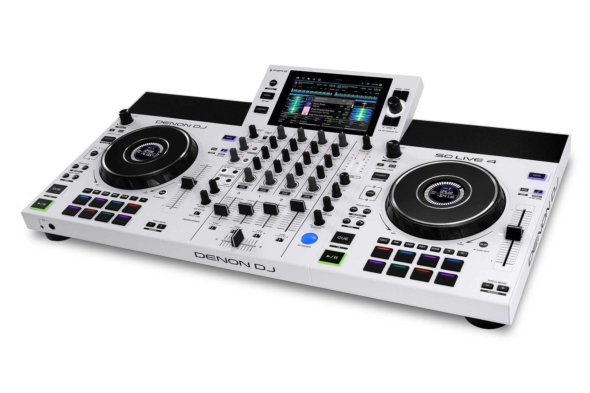 Denon DJ SC LIVE 4 White Vorderansicht
