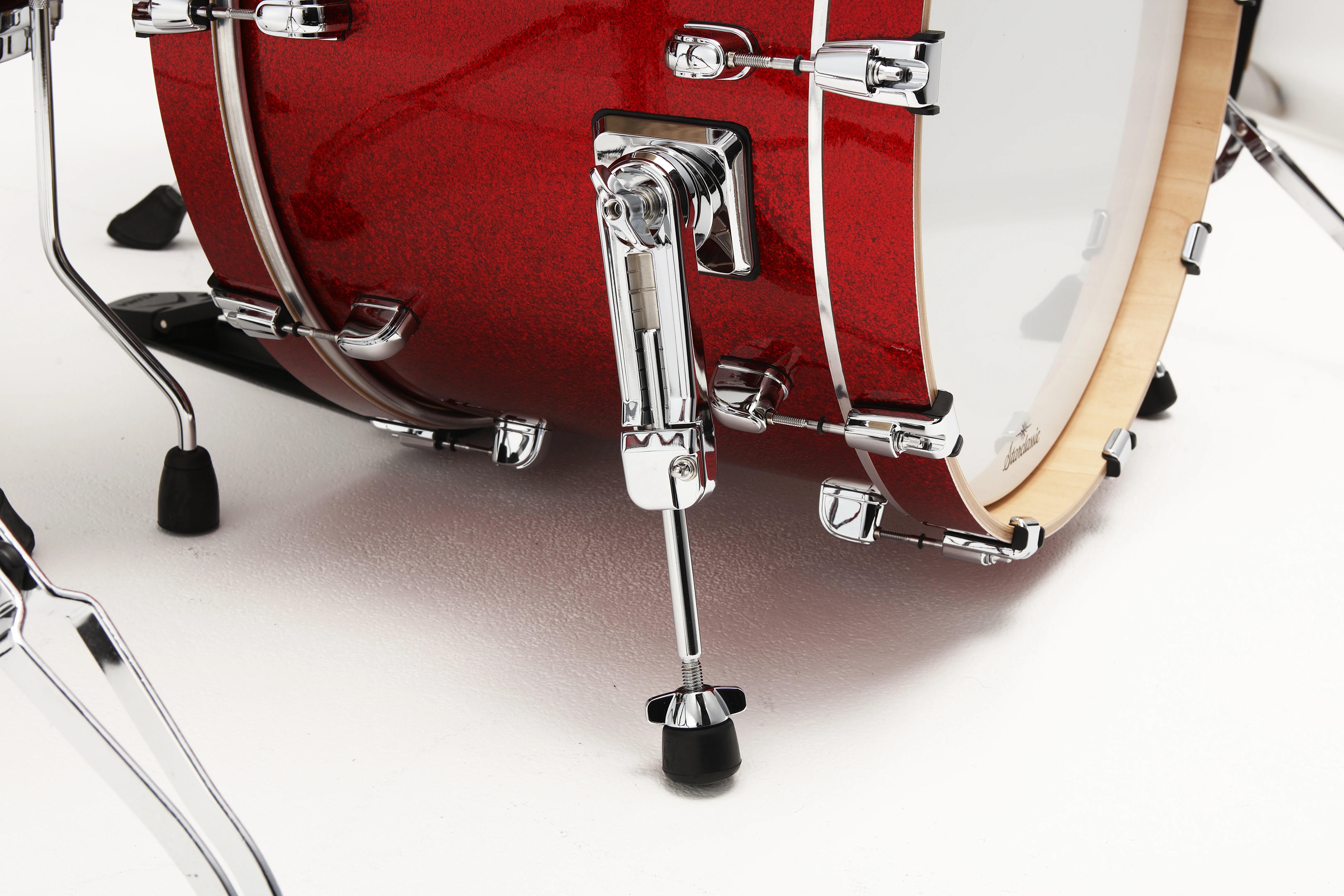 Starclassic Walnut/Birch Duracover Wrap Shell Kit 4 teilig - Garnet Red Sparkle