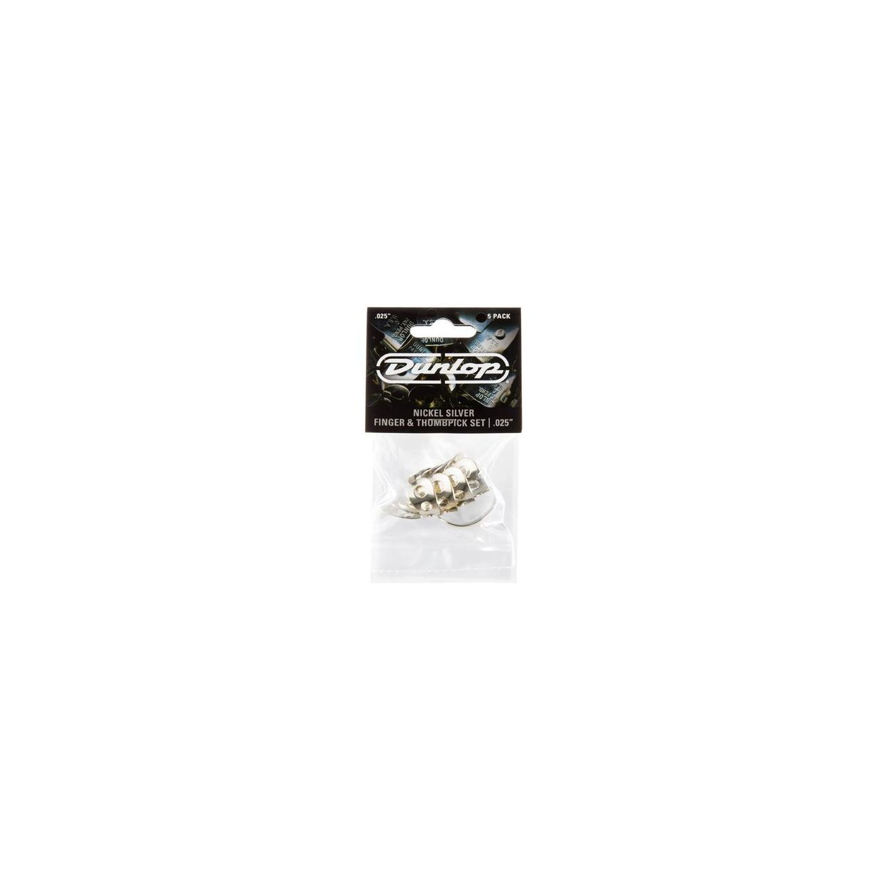 33P Nickel Silver Thumb- & Fingerpicks, Player's Pack, 5 pcs., .025 mm