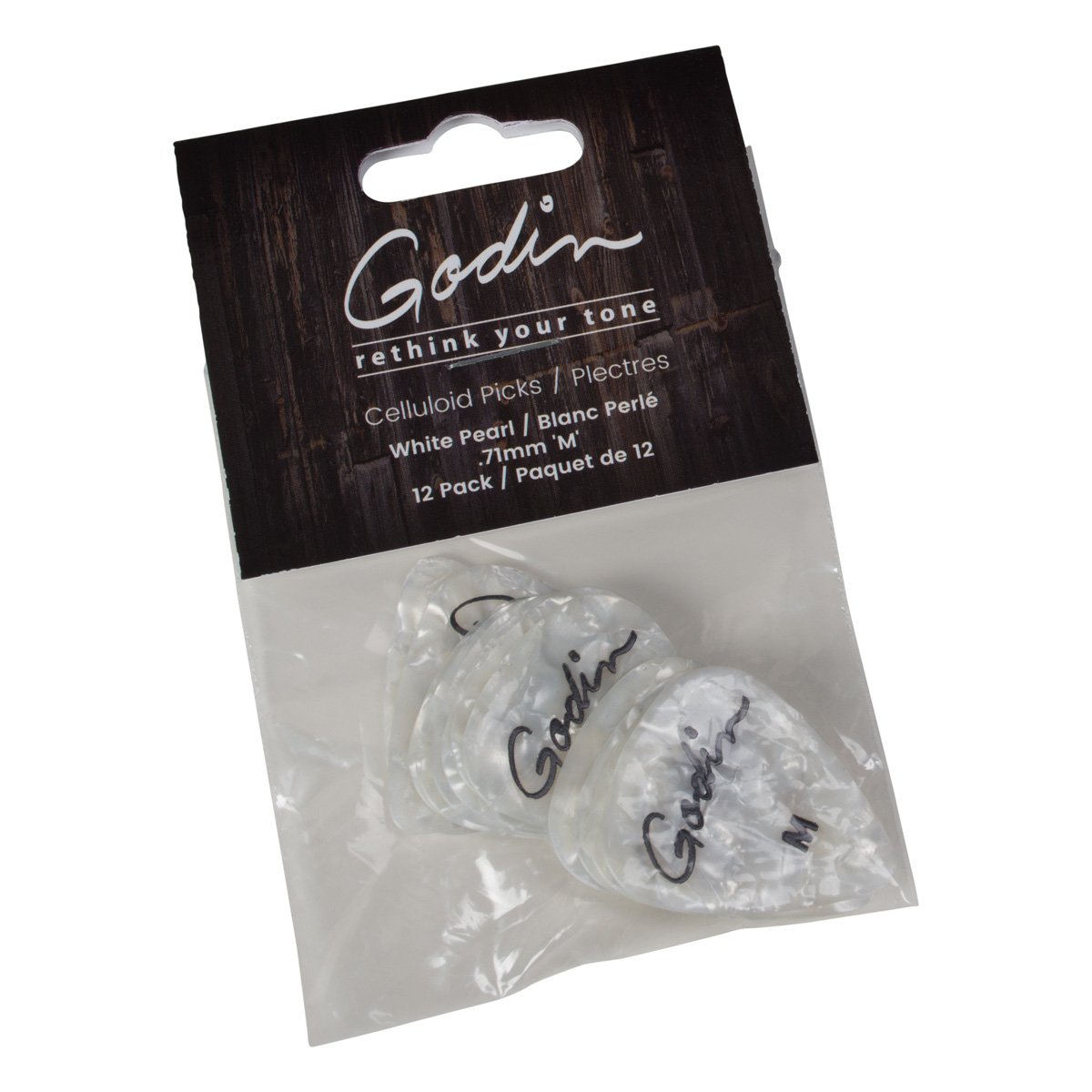 Picks White Pearl .71mm  Medium
