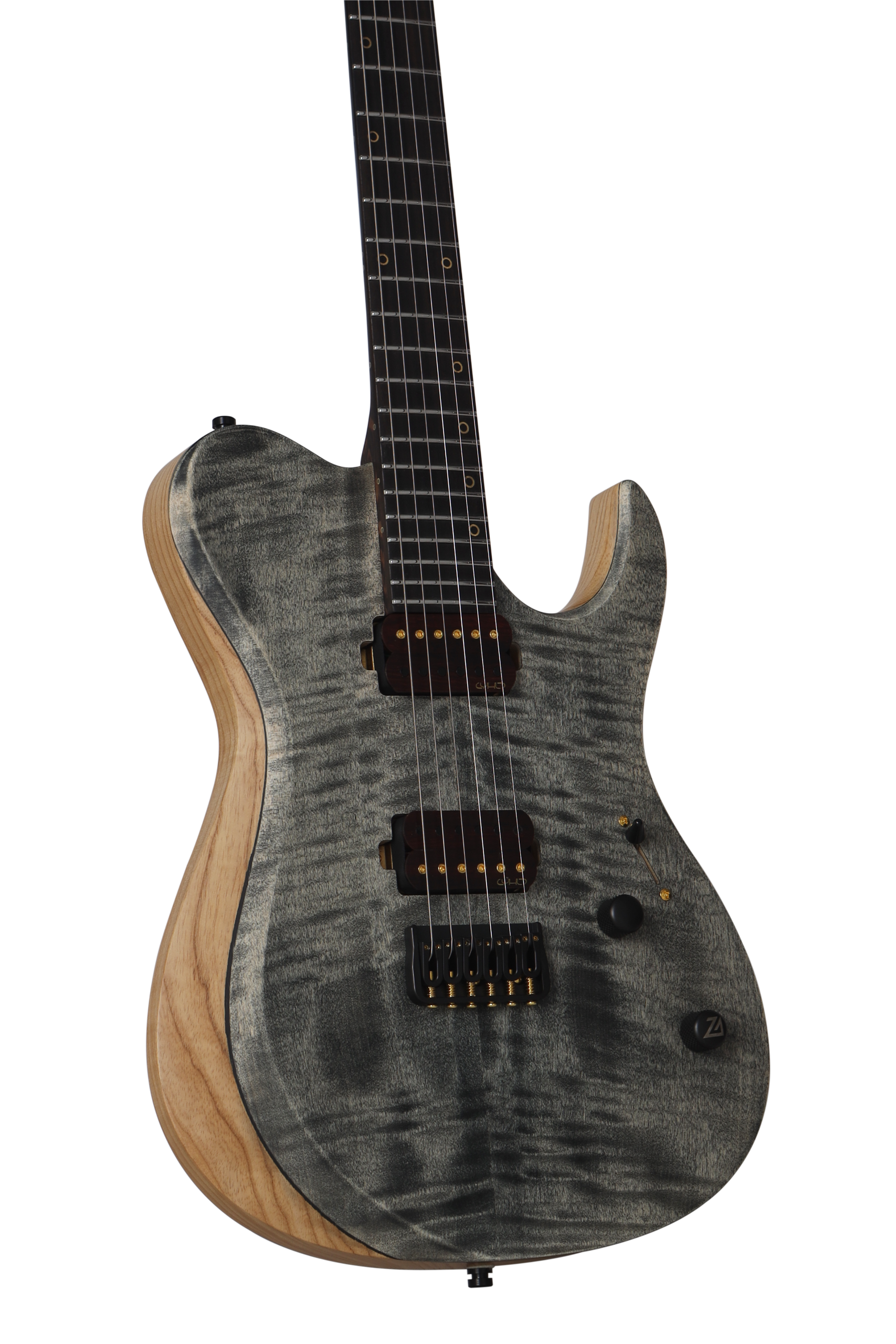 X-Metal T6 F Ash Transparent Black E-Gitarre