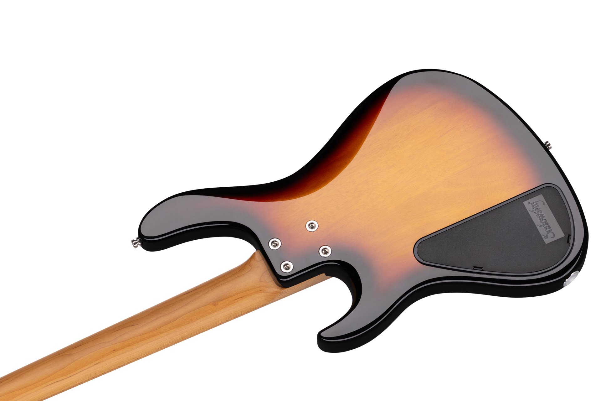 MetroExpress 24-Fret Modern Bass, 4 Fretless - Tobacco Sunburst Transparent High Polish