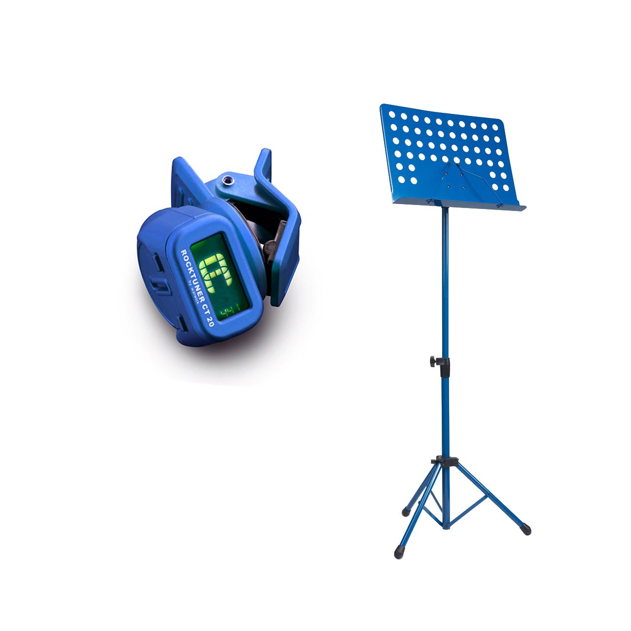 Einsteiger-Bundle 22: Orchesterpult + Clip-On Tuner / blau