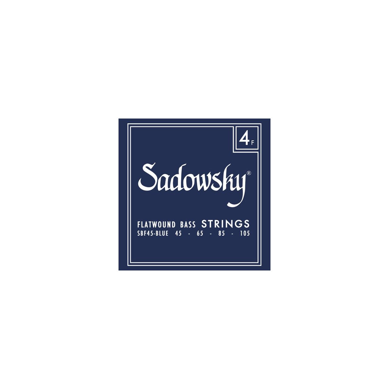 Blue Label Bass String Set, Stainless Steel, Flatwound - 4-String, 045-105