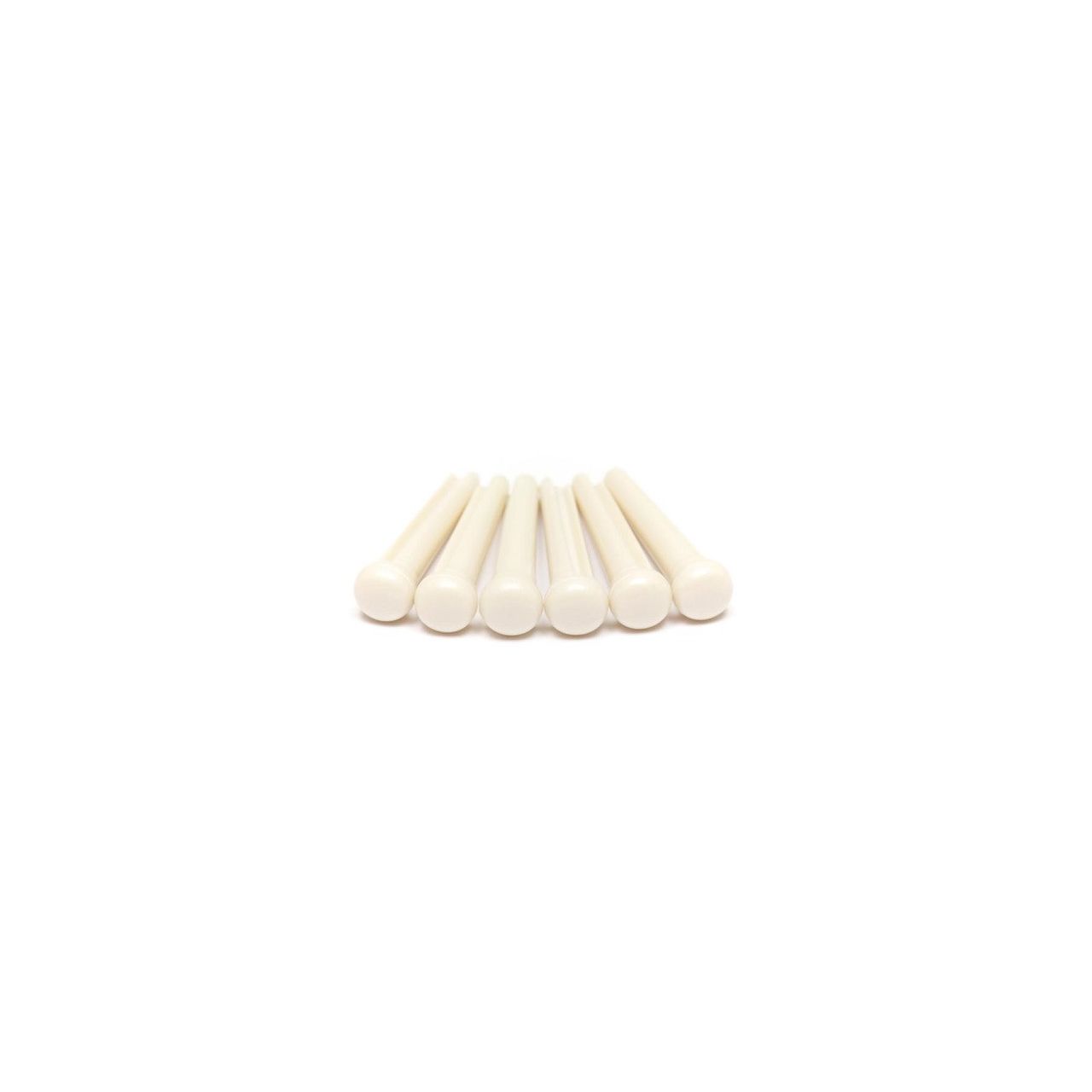 TUSQ Bridge Pins no dot - WHITE 6 pcs