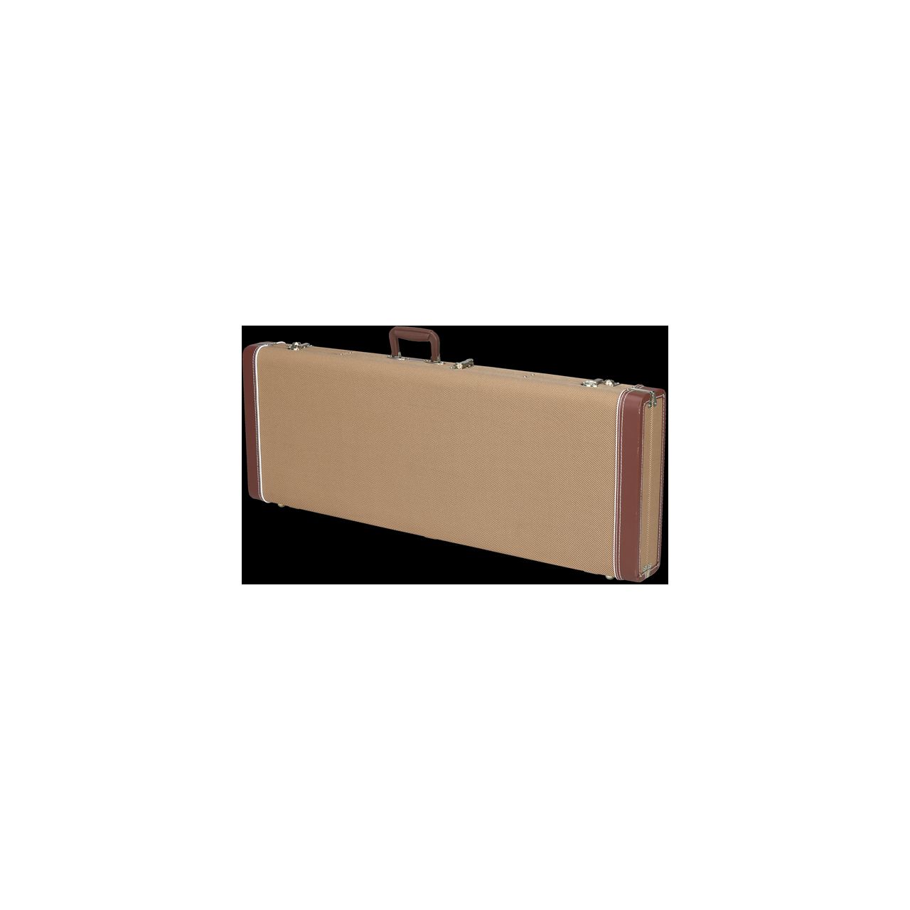 Jazz Bass® Multi-Fit Hardshell Case, Tweed w/ Red Poodle Plush Interior