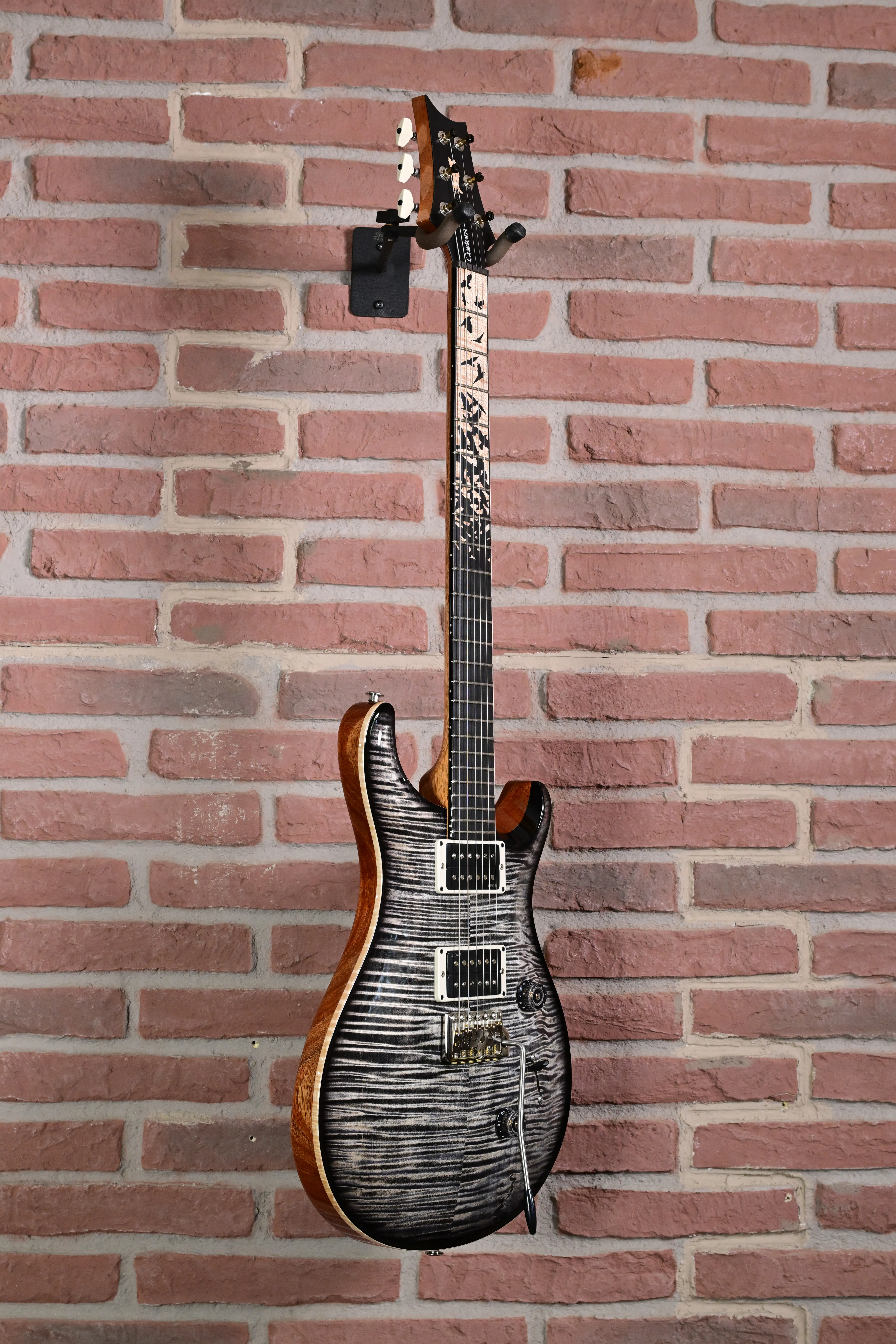 Custom 24 Birds of a Feather Limited Charcoal Microburst E-Gitarre