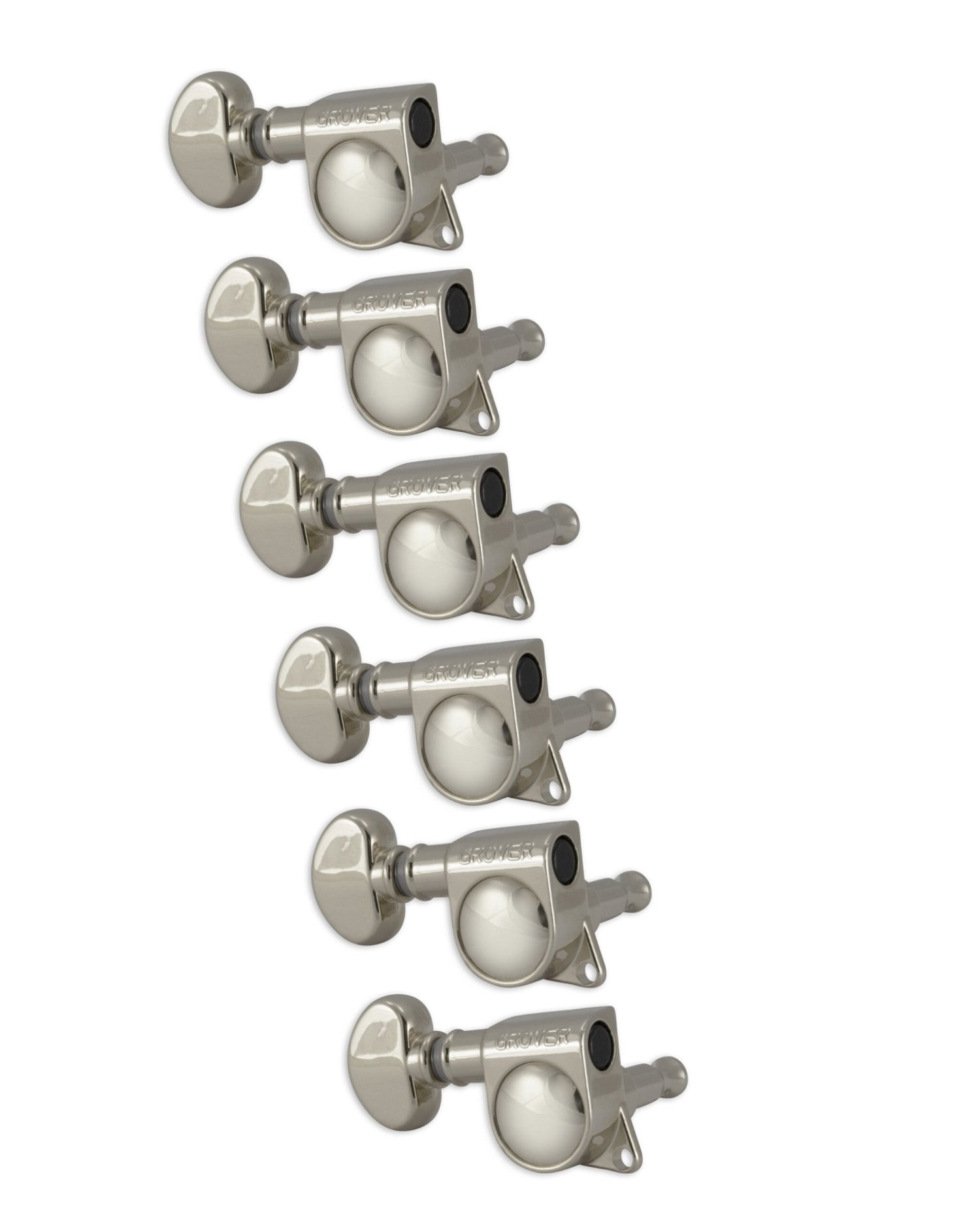 305NL6 Mid-Size Rotomatics with Round Button - Guitar Machine Heads, 6-in-Line, Lefthand, Treble Sid