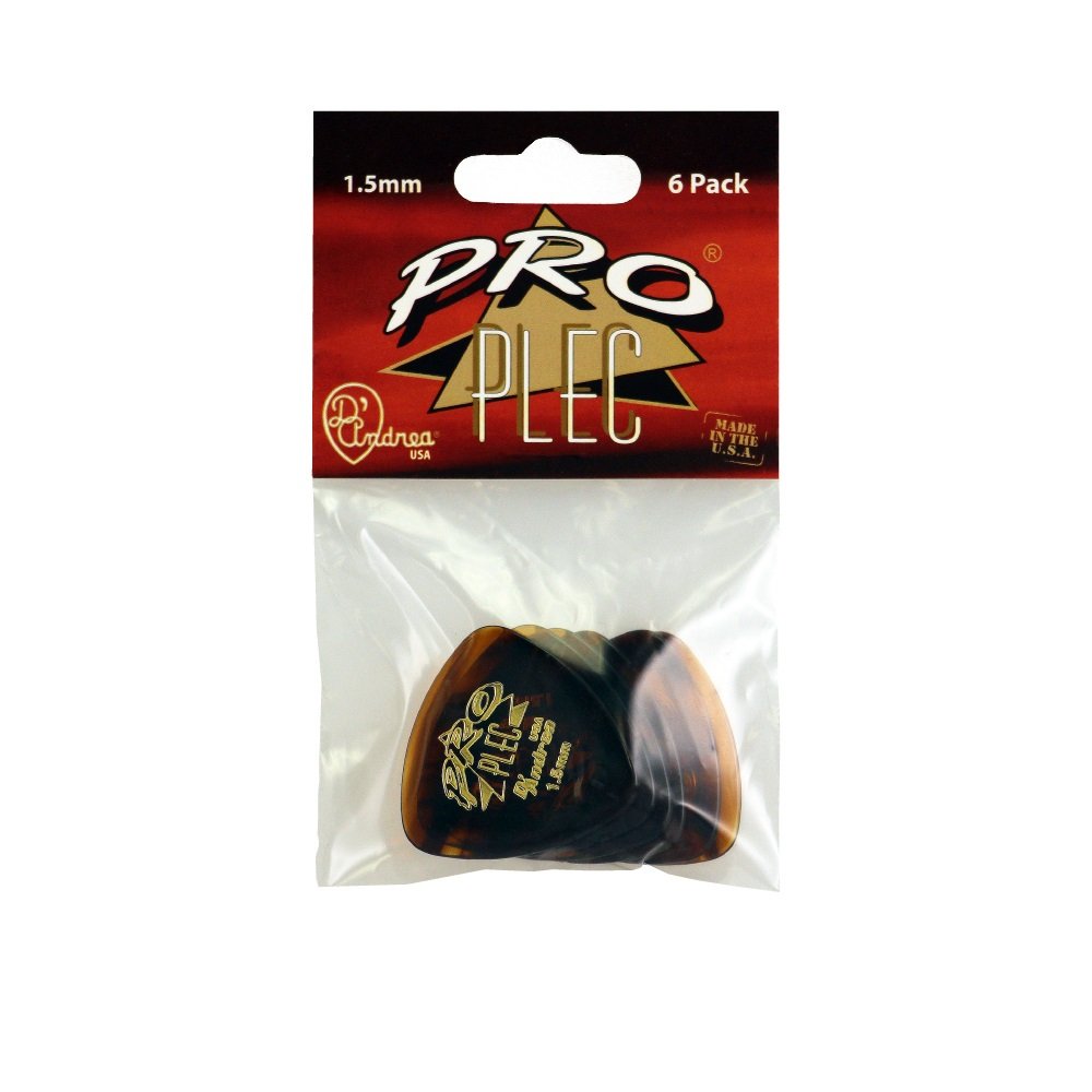 Pro Plec Picks - 346 Shape (PRO-6346), 6 pcs Pick Pack, 1.50 mm, Shell