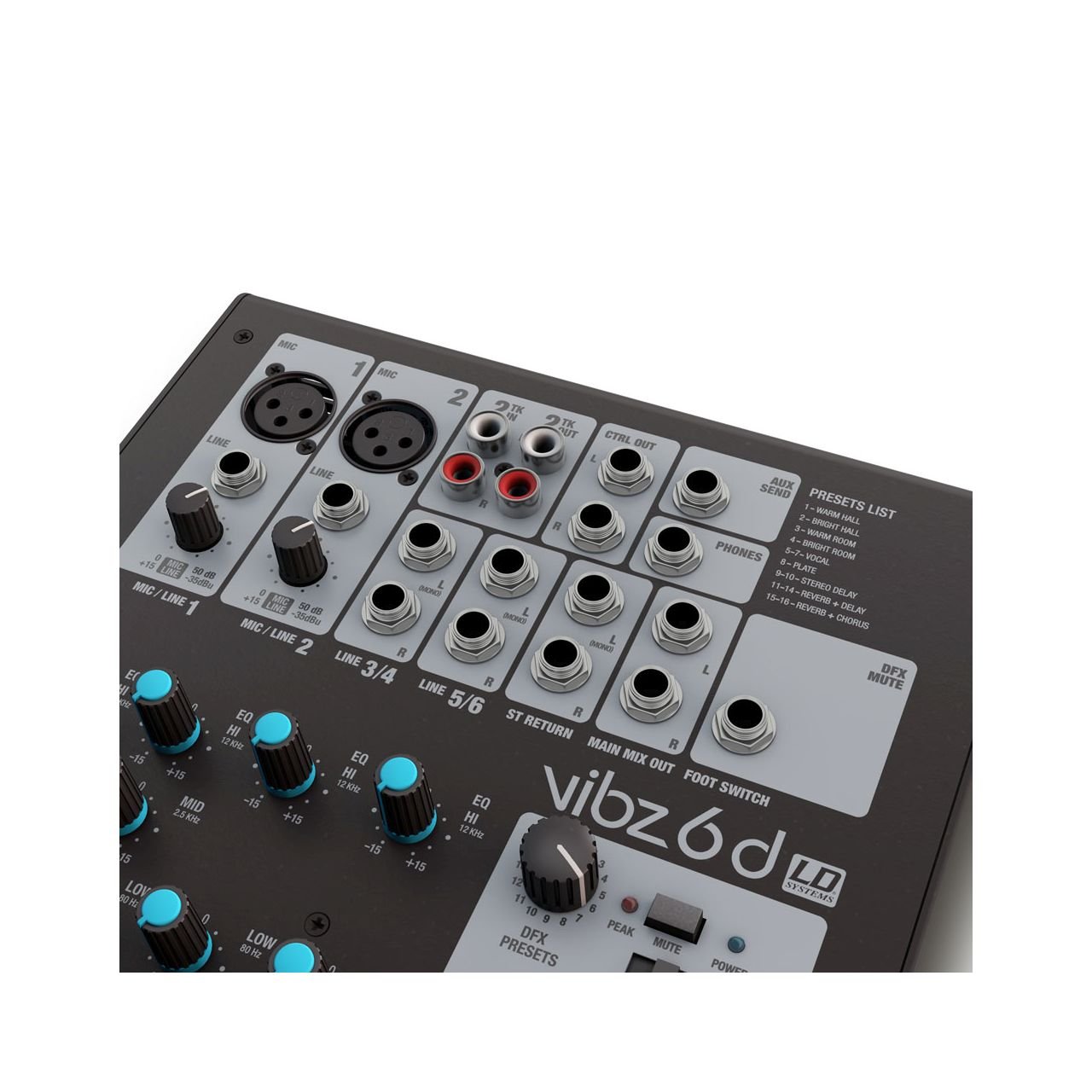 LD Systems VIBZ 6 D - 6-Kanal Mischpult mit DFX