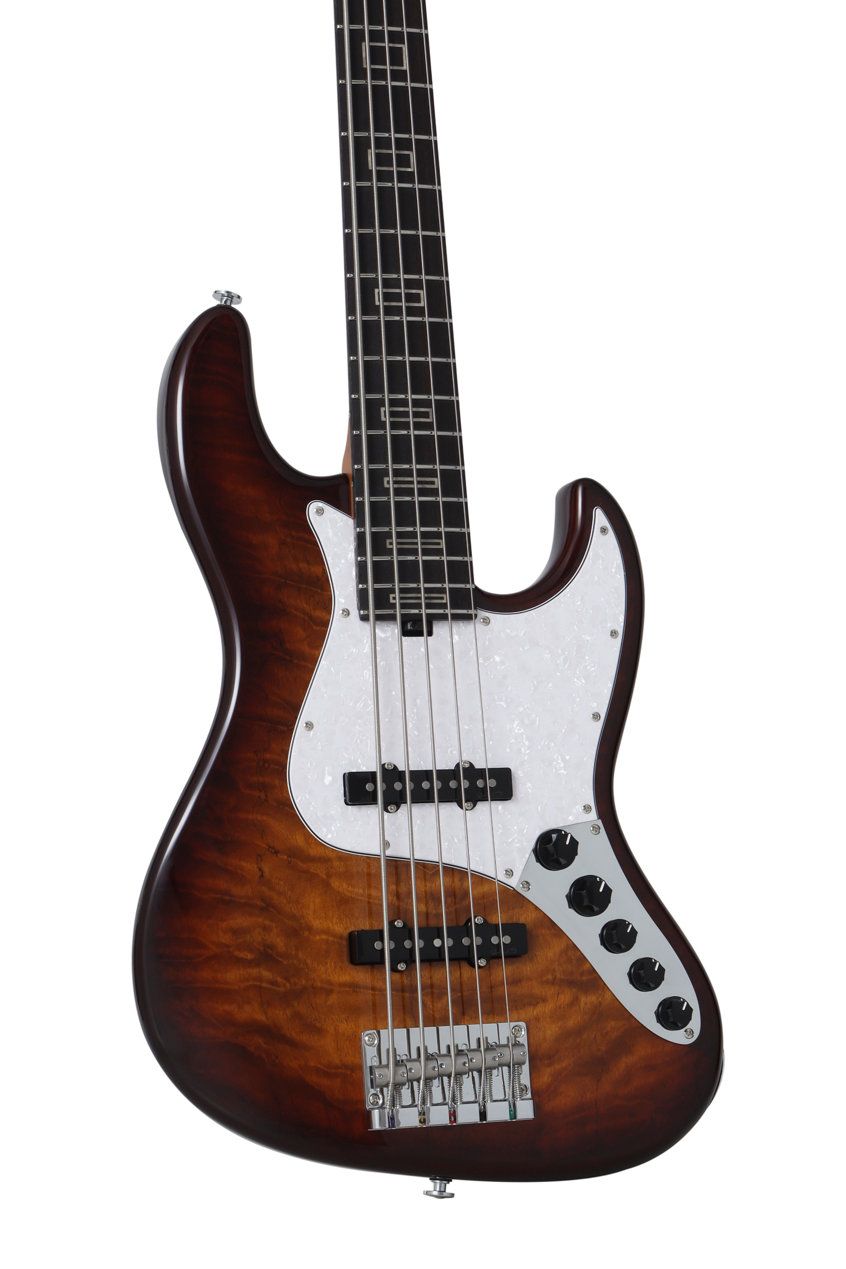KJB5-Deluxe Pro Q-R Act Bass Honey Tea Sunburst