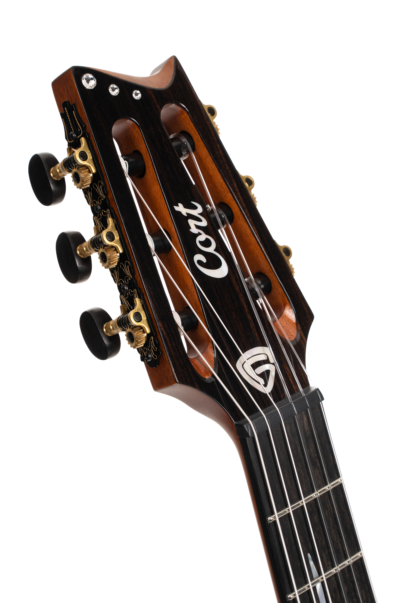 Luxe Nylon II Akustikgitarre Brown Black Burst
