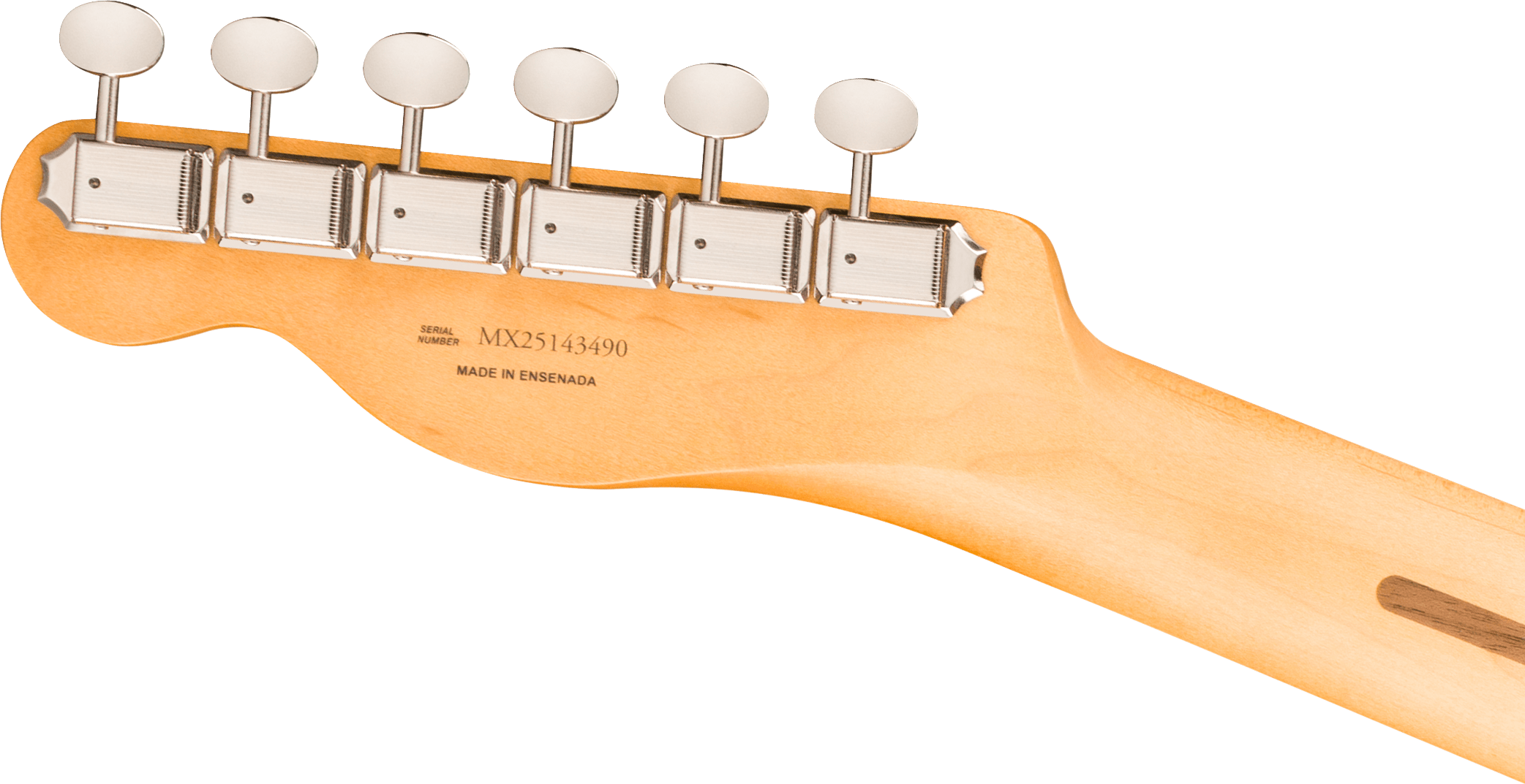 Gitarrenhals, Ahornholz, Naturfarben, Stimmmechaniken, Sechs Saiten