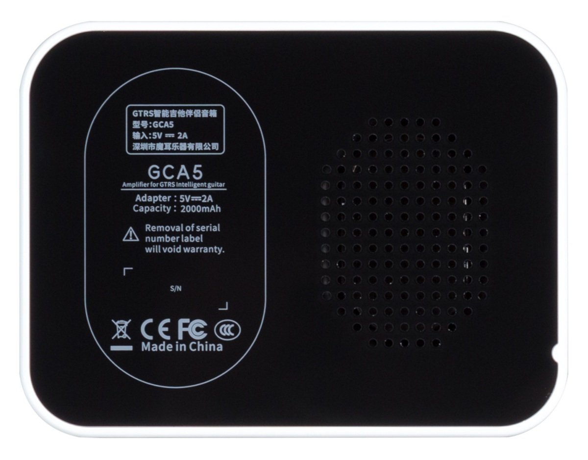 GTRS Guitars PTNR Mini Bluetooth Amplifier (GCA5), 5 Watt - White