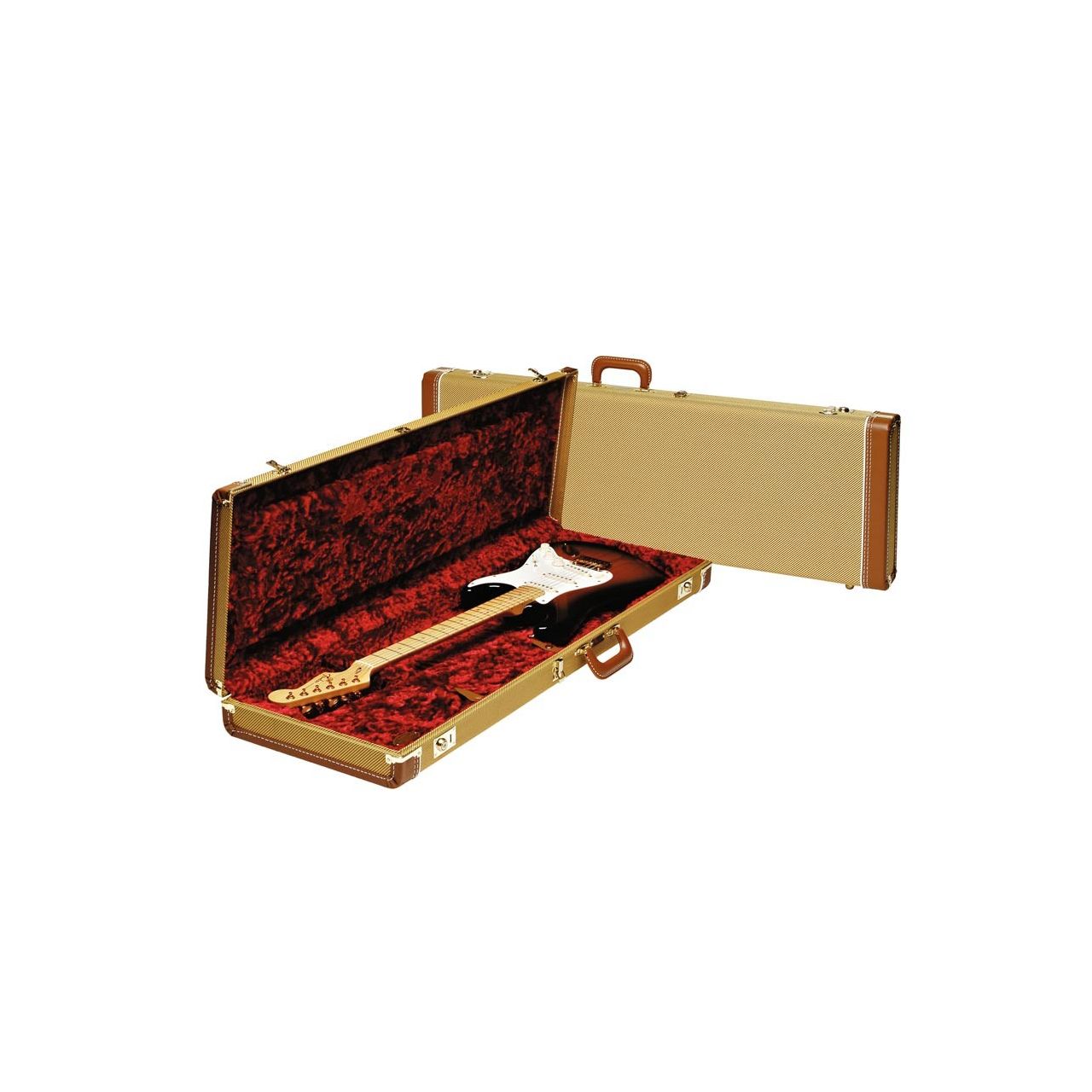 Multifit Deluxe Strat/Tele Hardshell Case Tweed - Koffer für Strat und Tele
